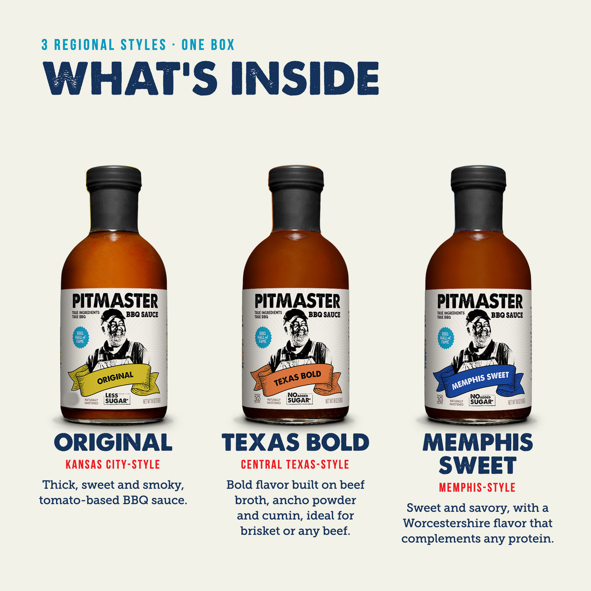 Pitmaster Ed Mitchell Western-Style BBQ Sauce Variety 3-Pack