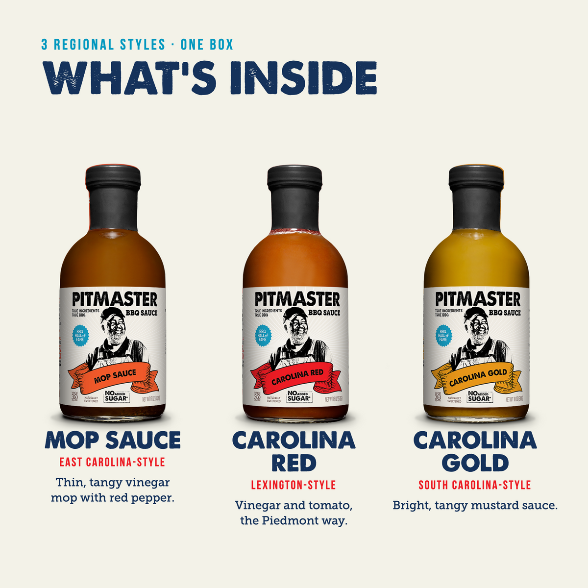 Pitmaster Ed Mitchell Carolina BBQ Sauce Variety 3-Pack