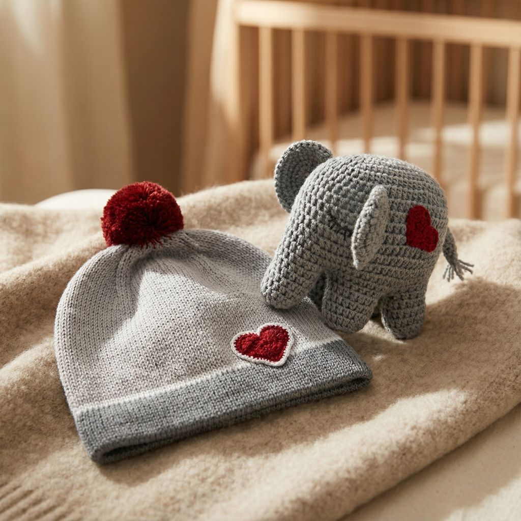 Valentine Baby Hat, red