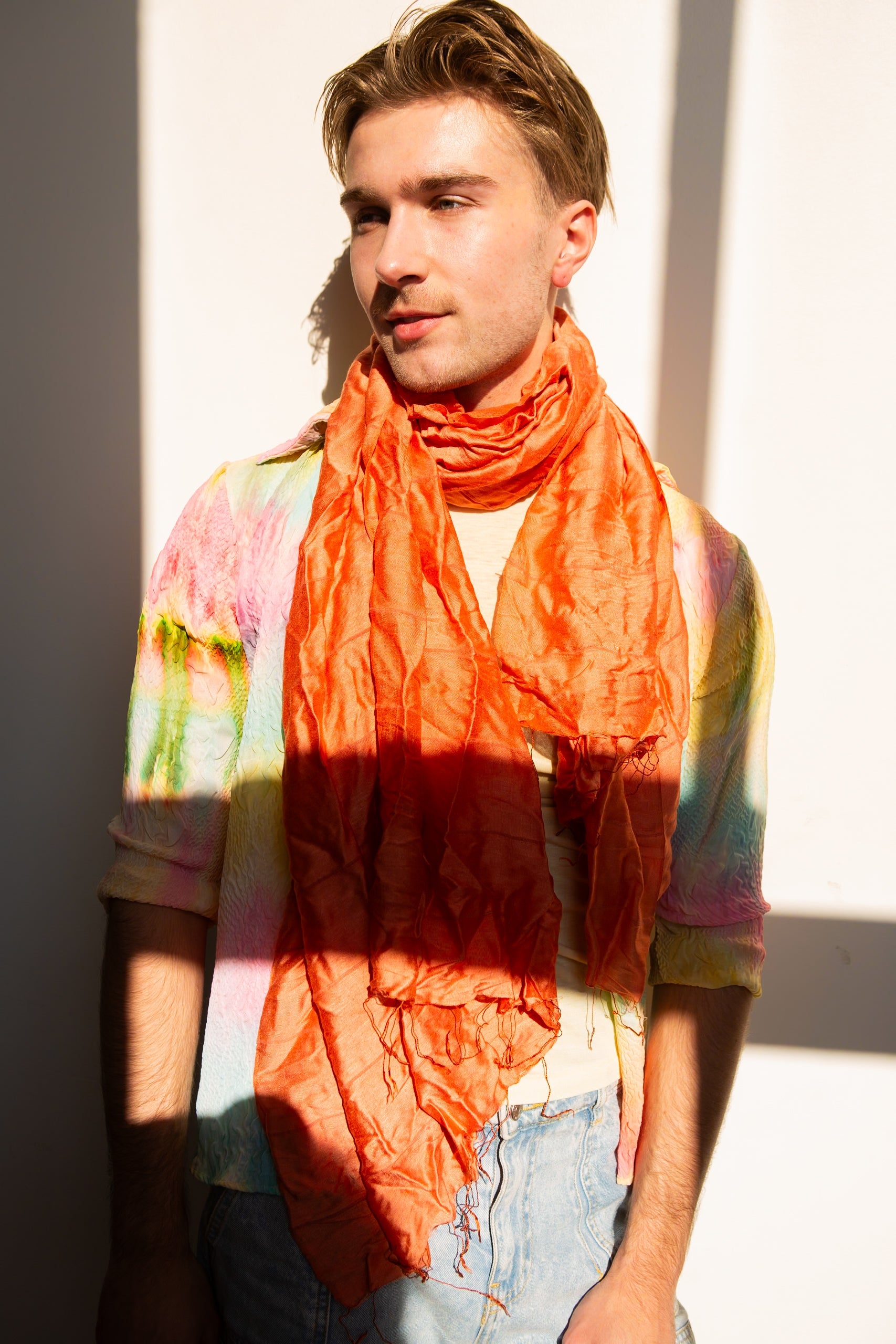 Lan Scarf - Coral