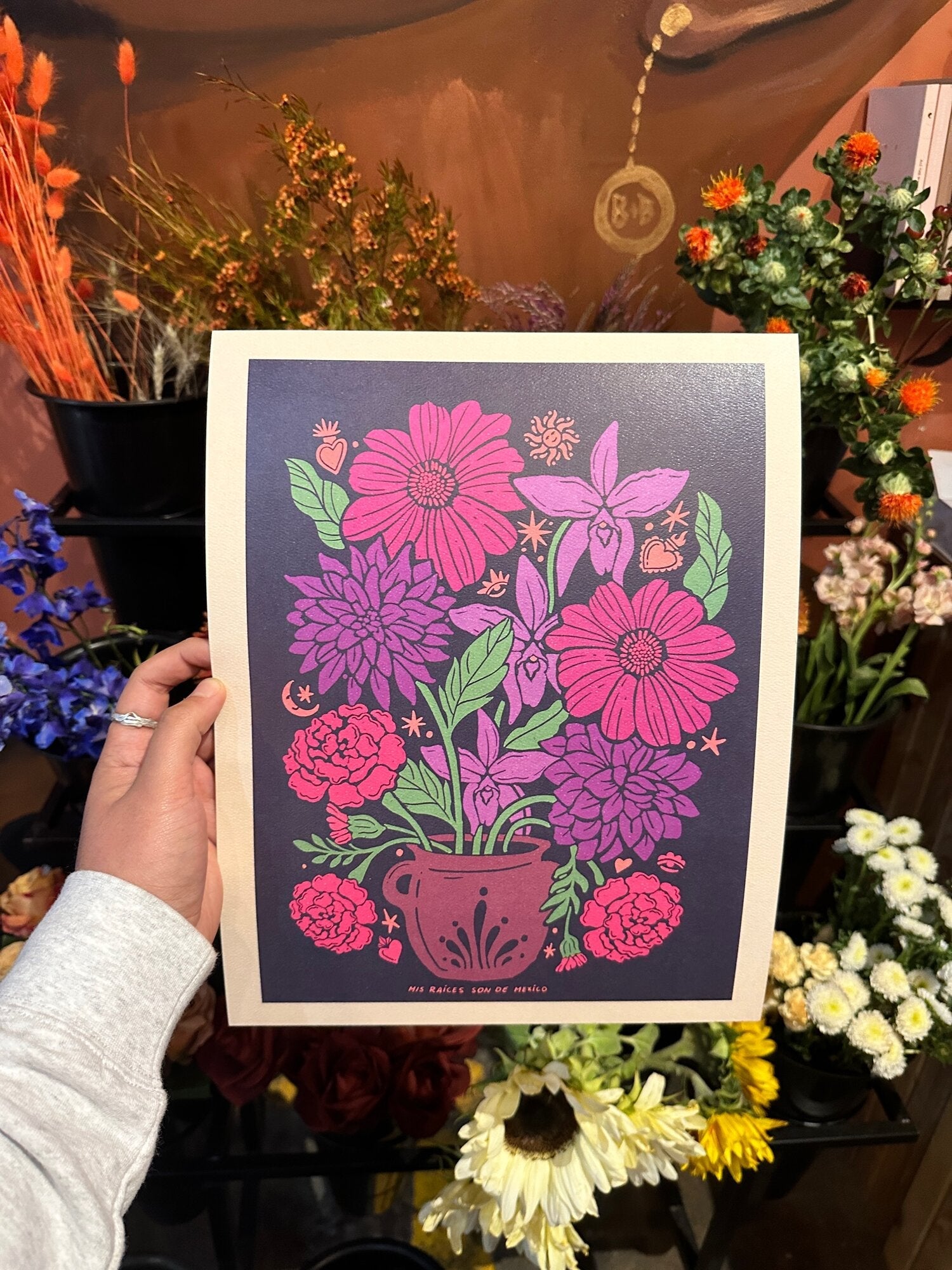 Las Flores De Mexico Print