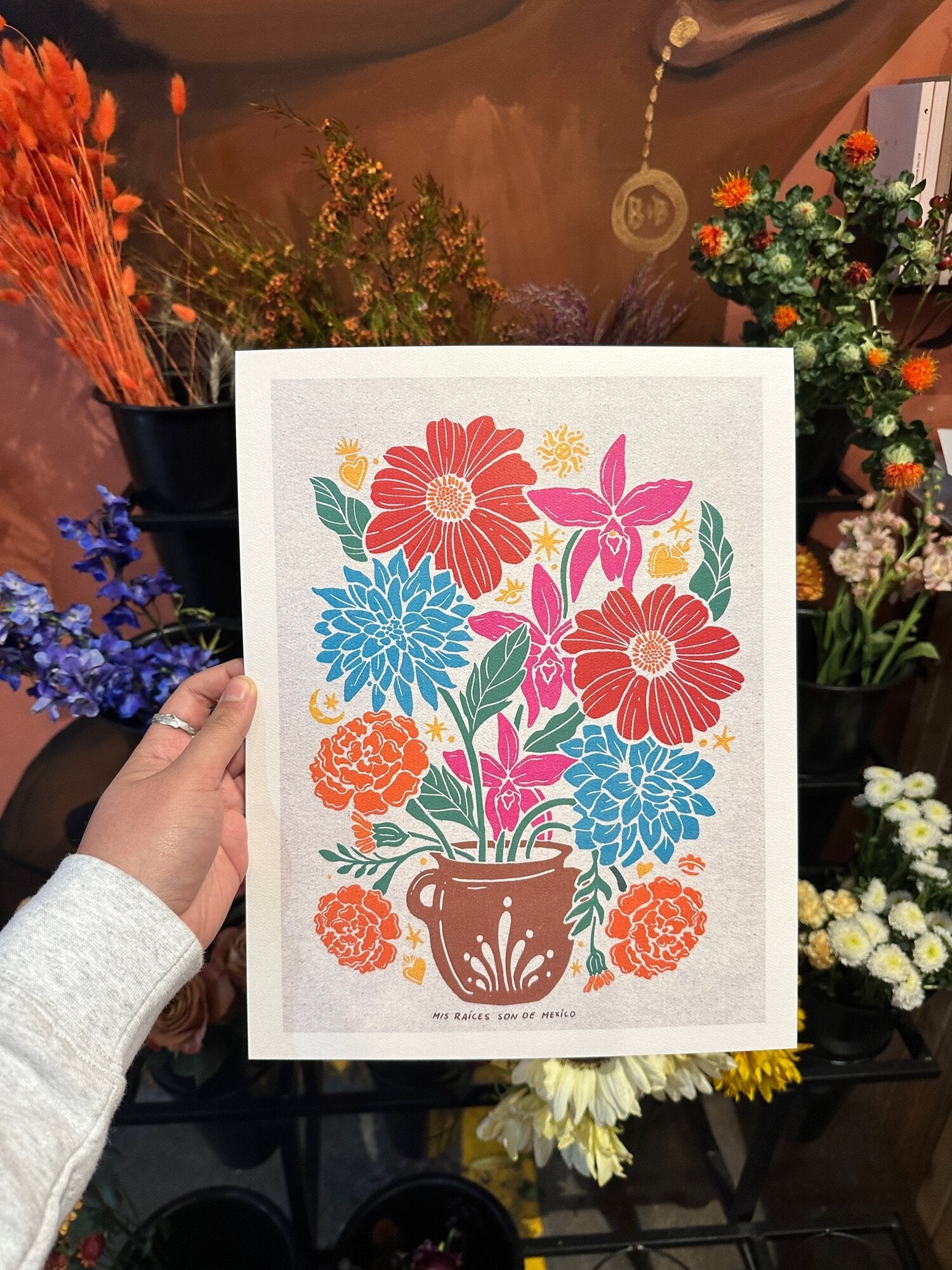Las Flores De Mexico Print