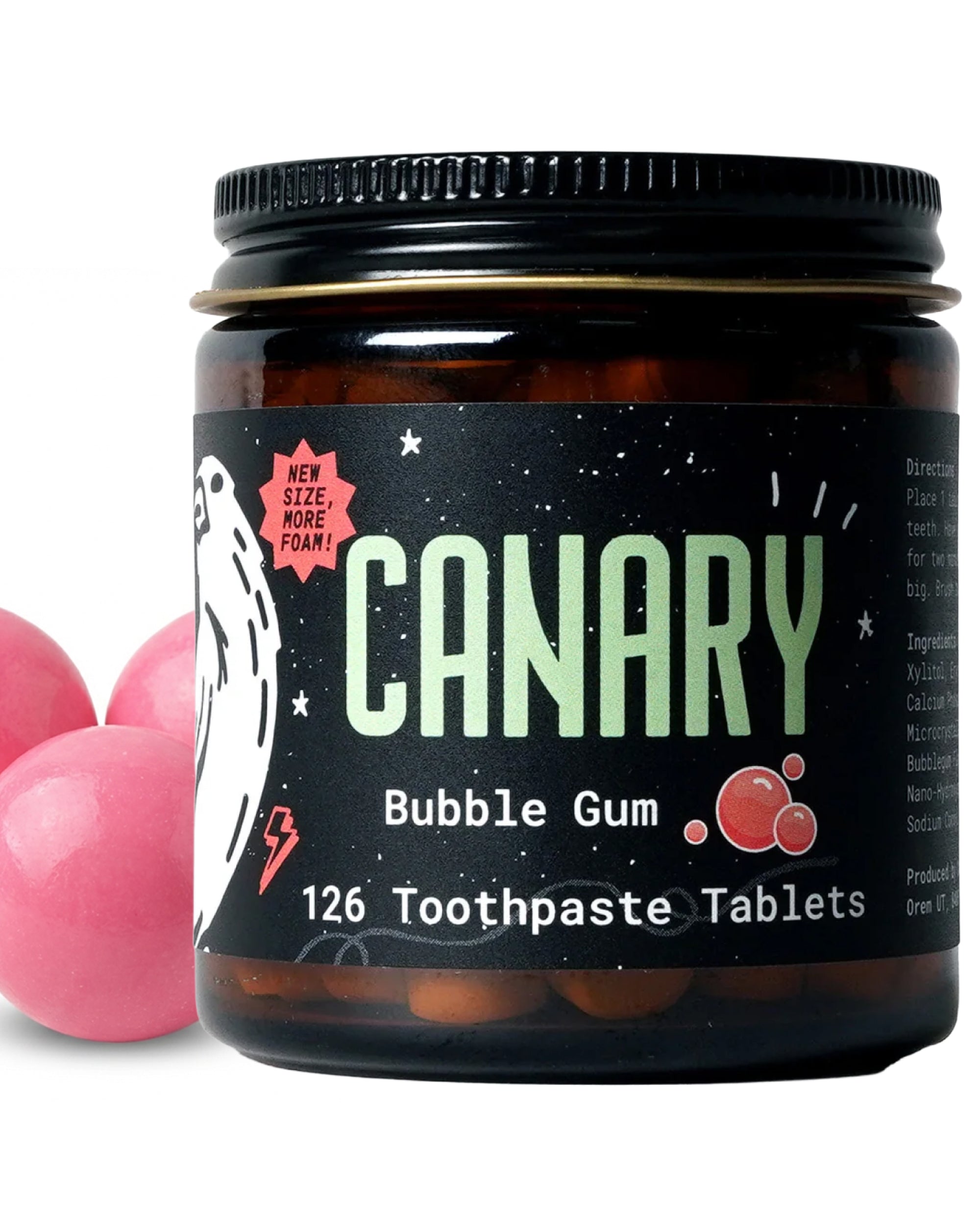 Bubble Gum Toothpaste Tablets | Plastic-Free | Kids Toothpaste Tablets with Nano Hydroxyapatite
