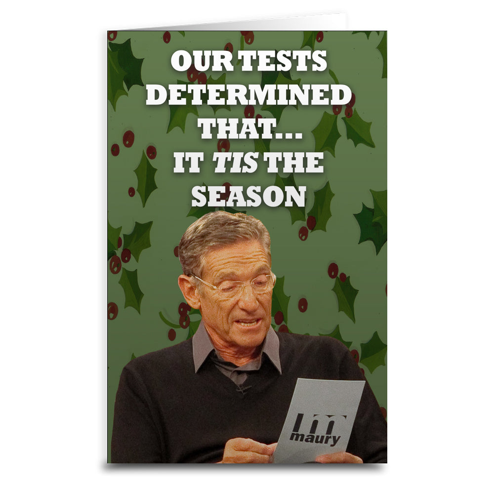 Maury Povich Christmas Greeting Card