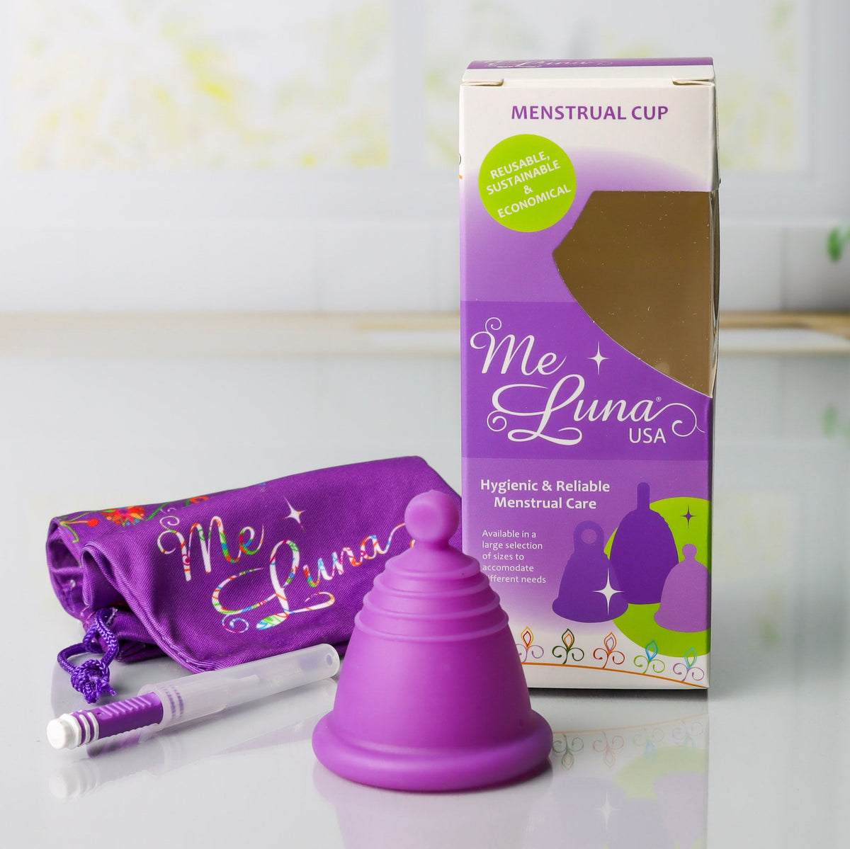 MeLuna Low Cervix Menstrual Cup | Shorty | Classic | Ball Handle