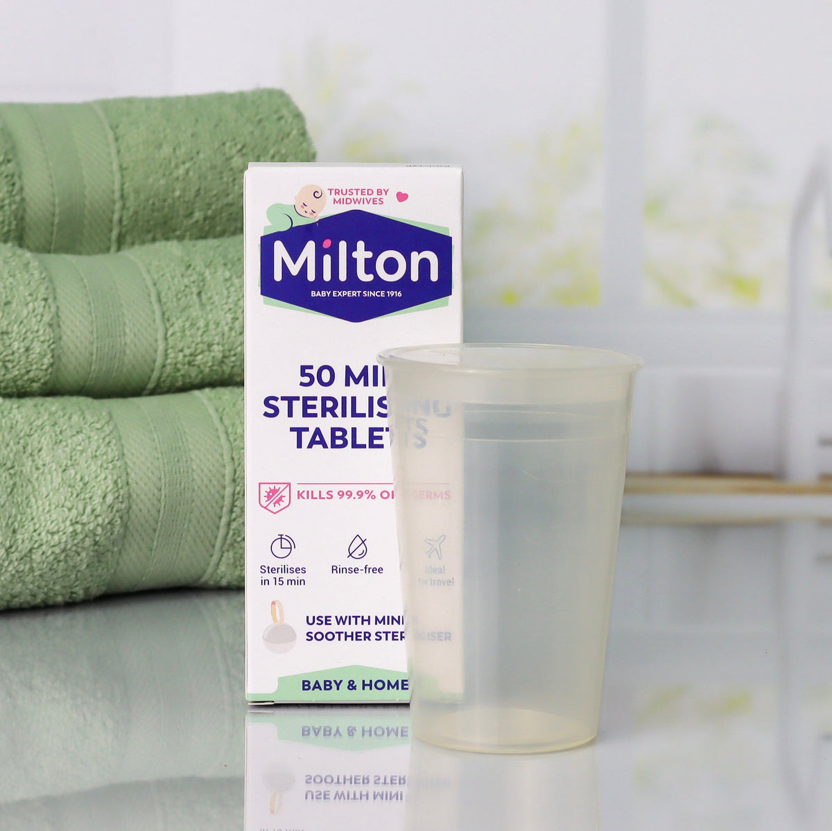 Menstrual Cup Sanitizing Kit | Container & Milton Mini Tabs