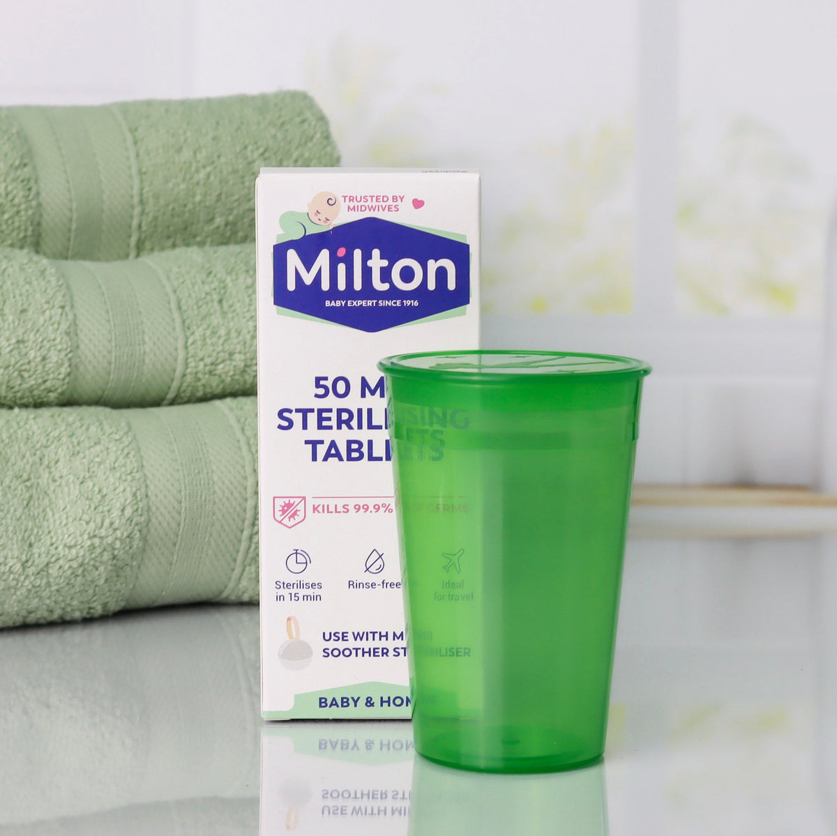 Menstrual Cup Sanitizing Kit | Container & Milton Mini Tabs