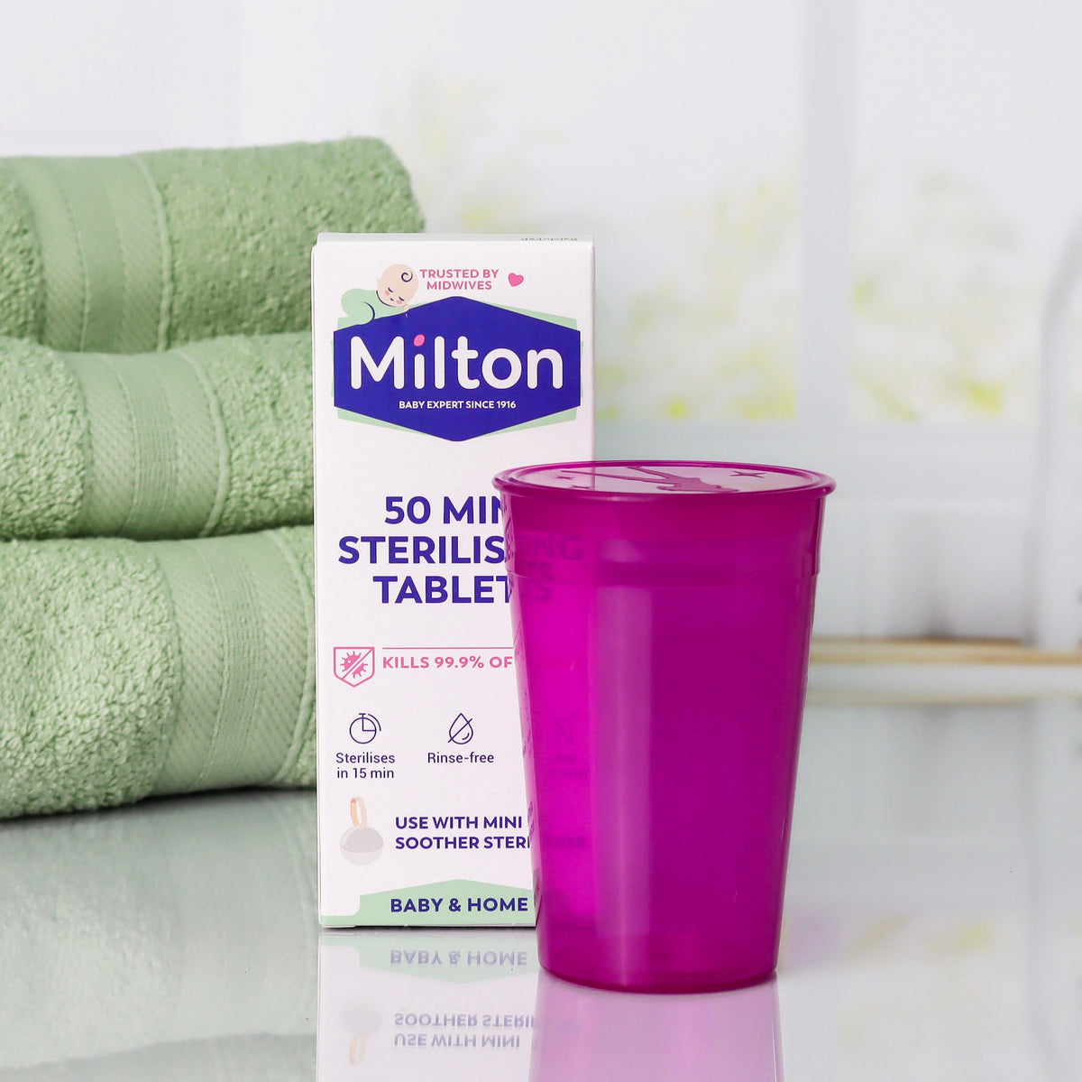 Menstrual Cup Sanitizing Kit | Container & Milton Mini Tabs