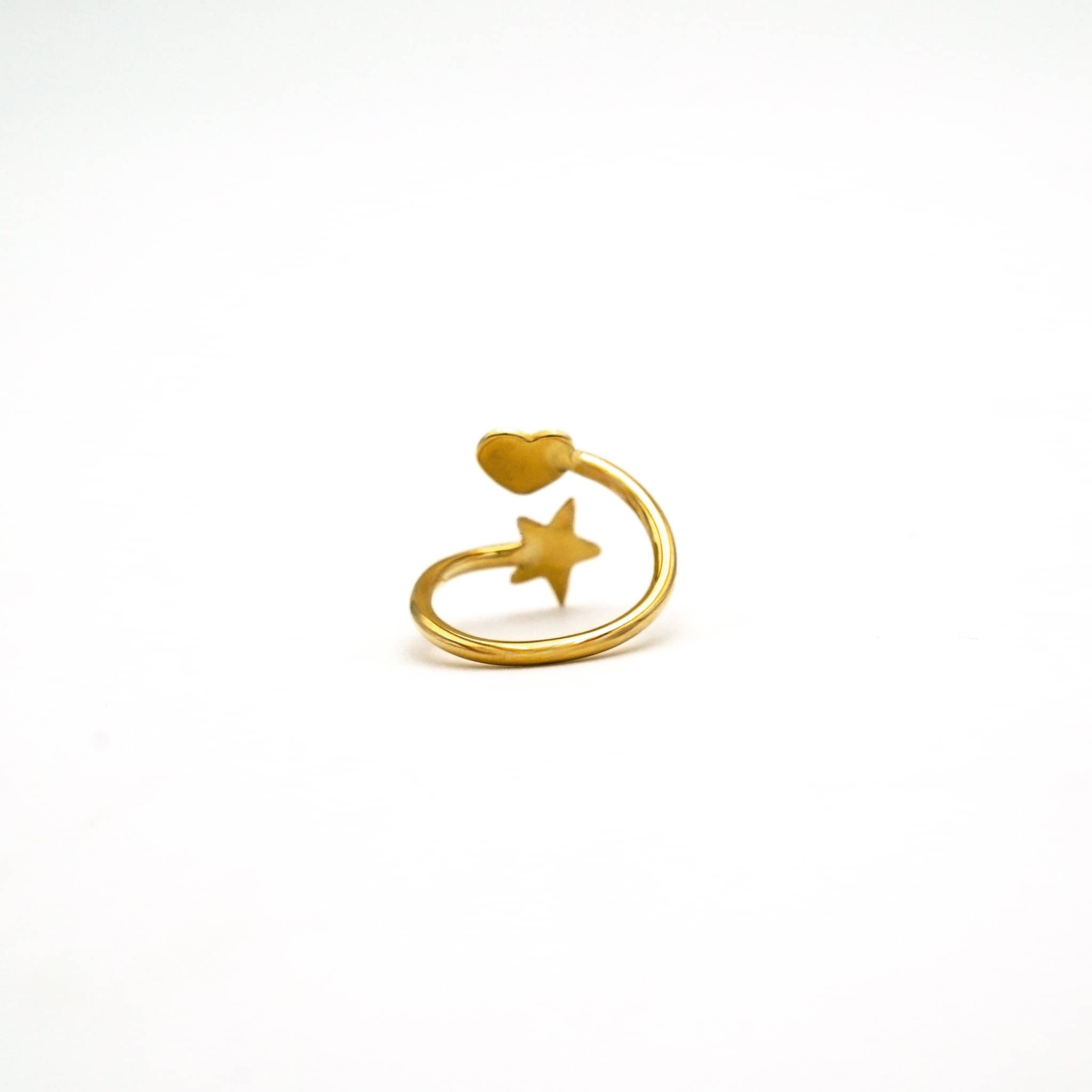 Star and Heart Wrap Ring | Mira