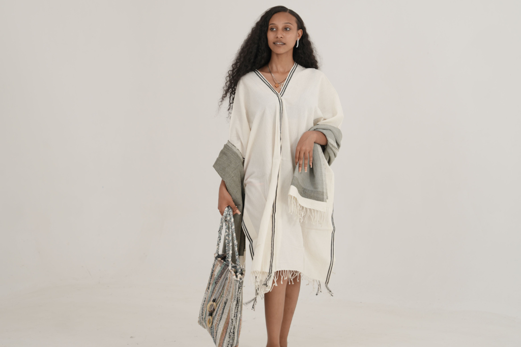 Petra Handwoven Ethiopian Cotton Kaftan