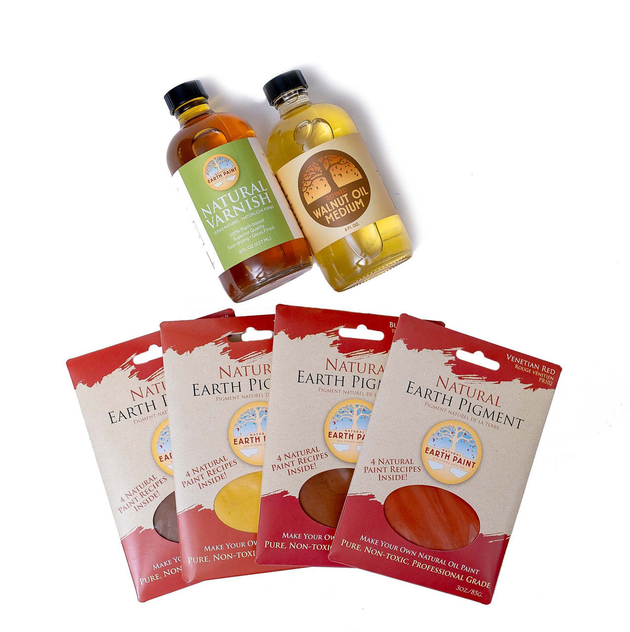 Natural Wood Stain & Varnish Set