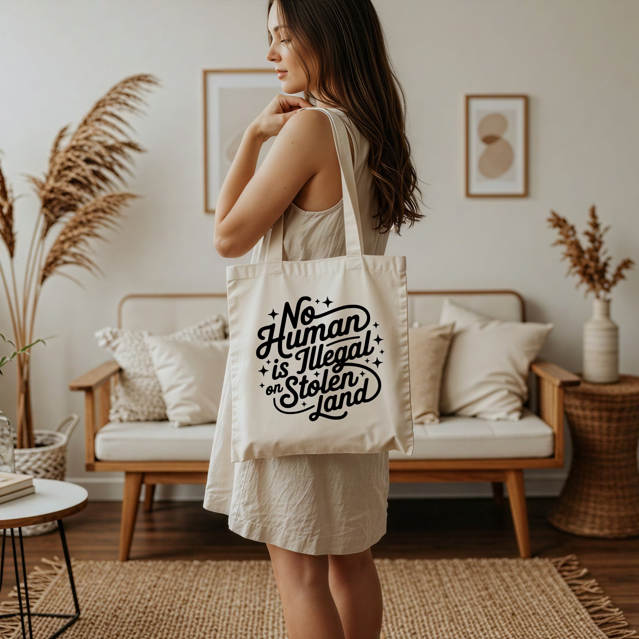 No Human is Illegal Tote Bag