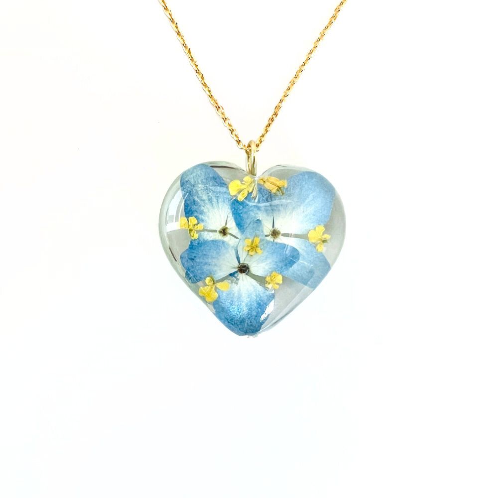 Love for Ukraine Heart Pendant Necklace