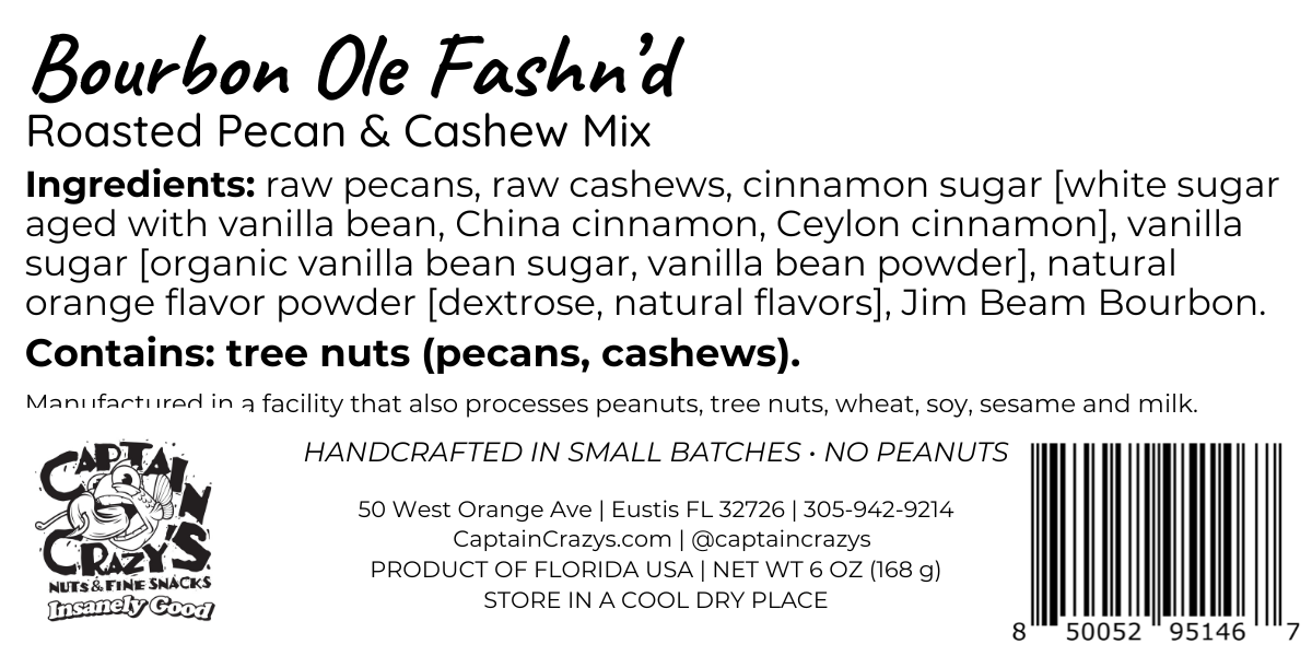 Jim Beam® Bourbon Ole Fashn’d Roasted Pecan & Cashew Mix