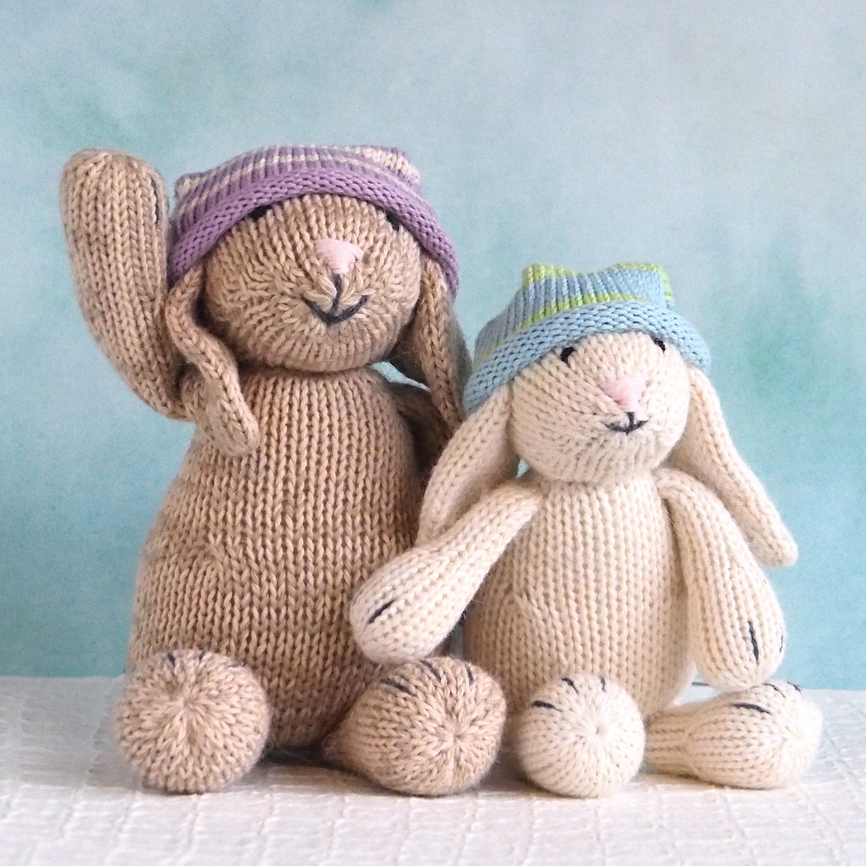 Little White Bunny in Slouch Hat