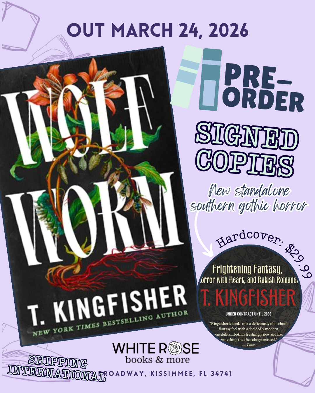Pre-Order: Wolf Worm by T. Kingfisher (SIGNED COPIES)