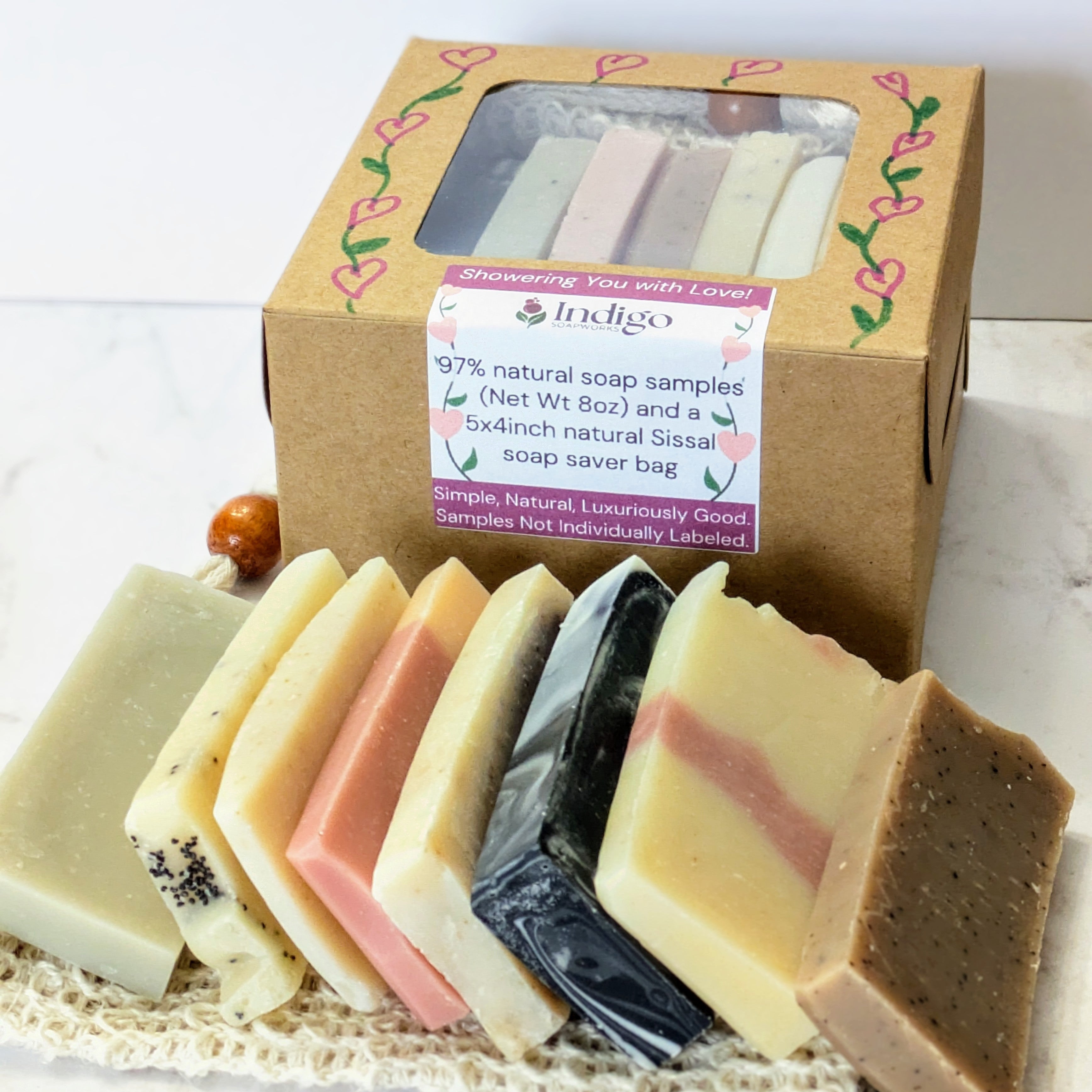 Soap Samples Gift Set - with Sisal bag