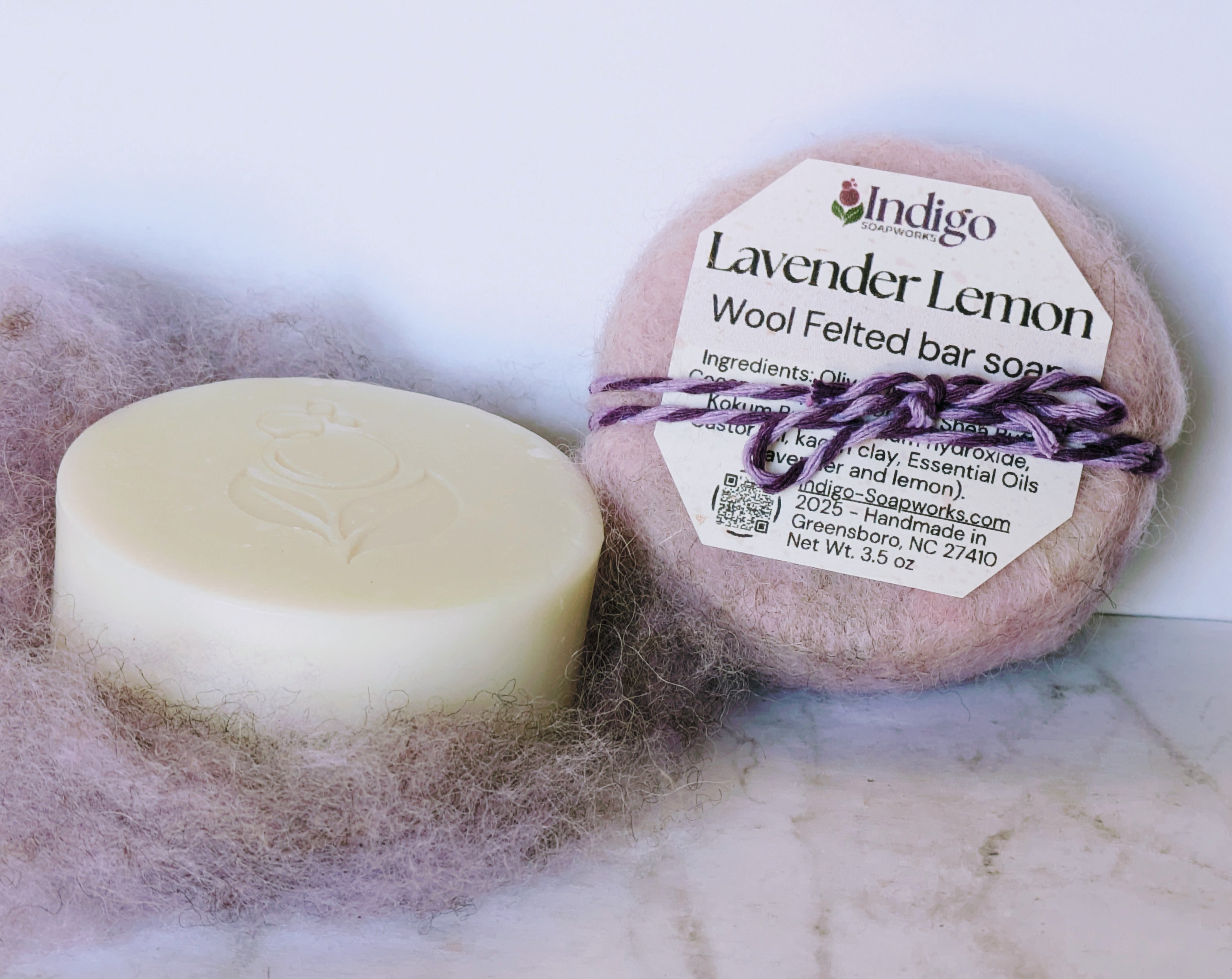 Felted Soap bar - Merino Wool or Alpaca - choose scent!