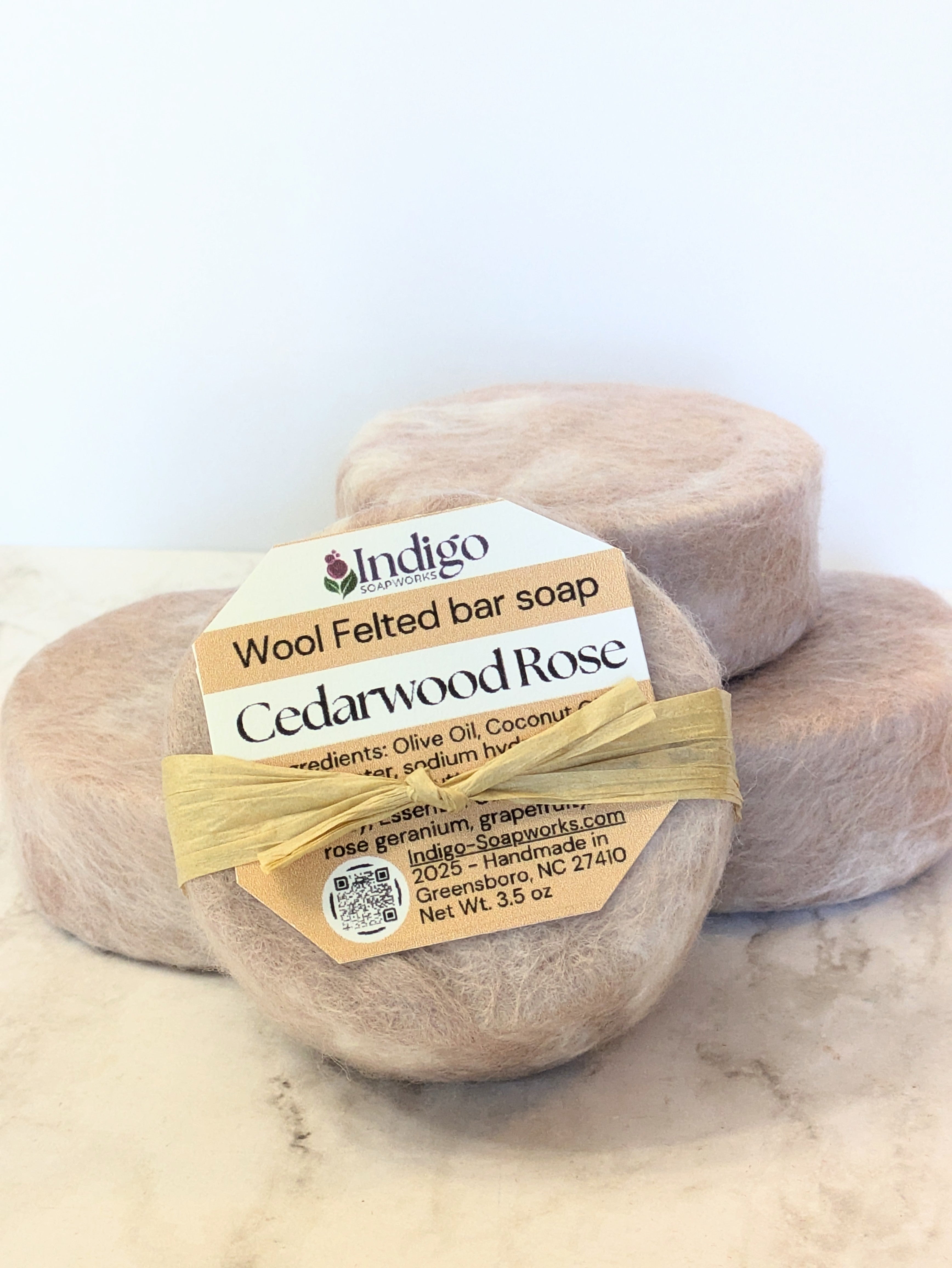 Felted Soap bar - Merino Wool or Alpaca - choose scent!
