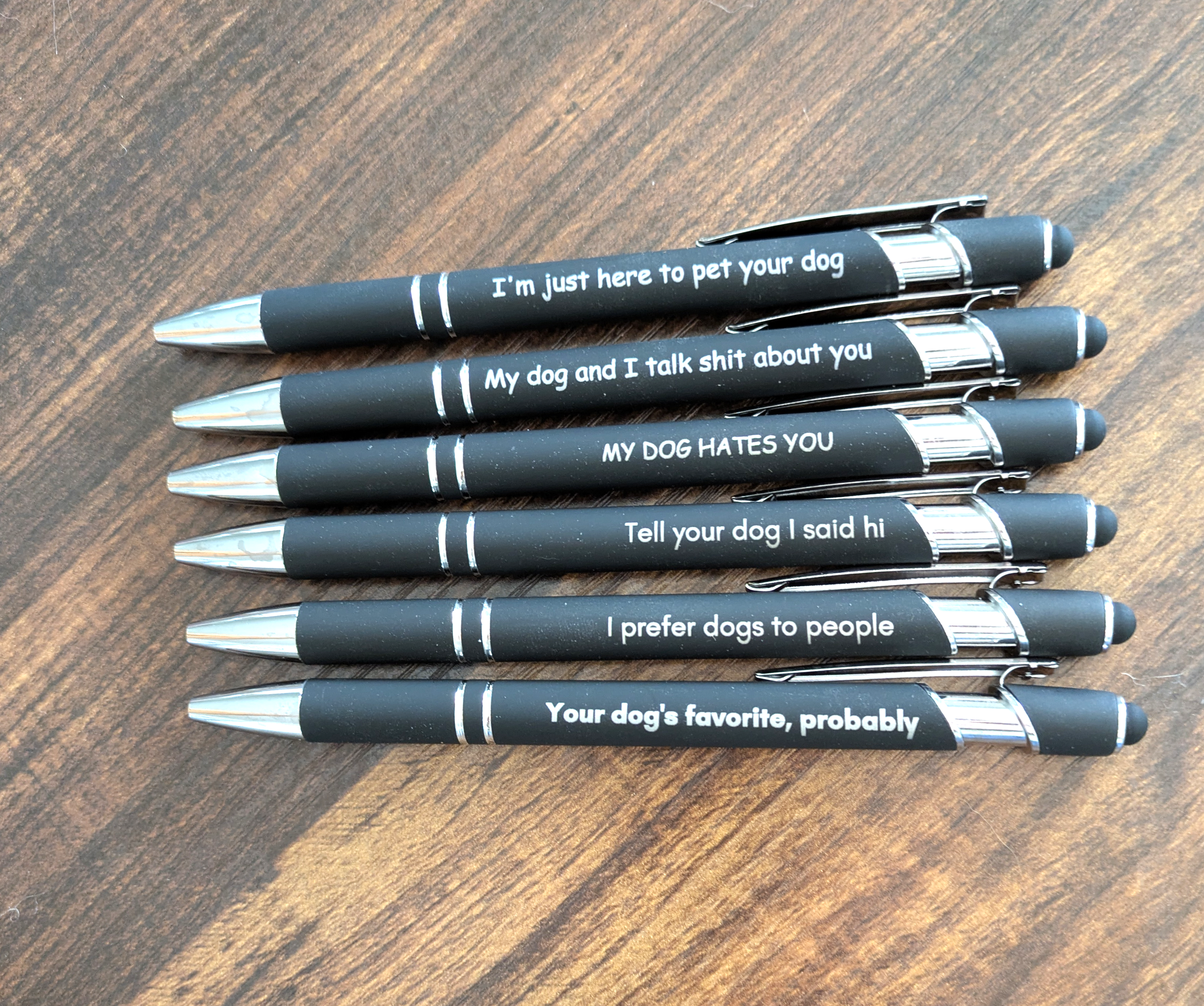 Pens: Dog themed pen Set of pens Sarcastic pen