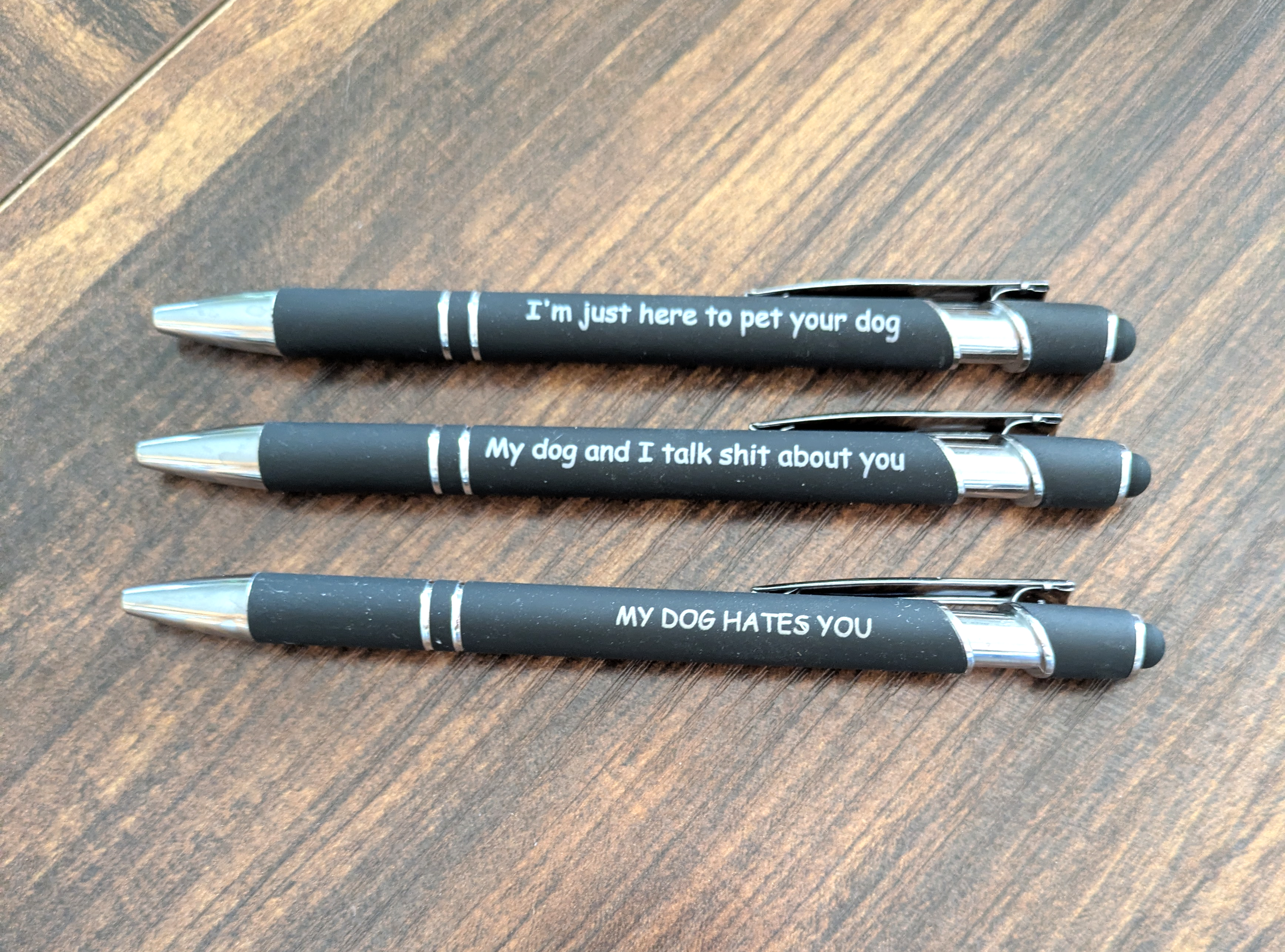 Pens: Dog themed pen Set of pens Sarcastic pen