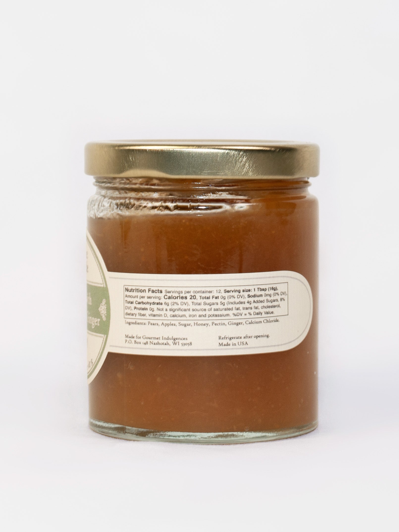 Pear with Honey and Ginger Conserve