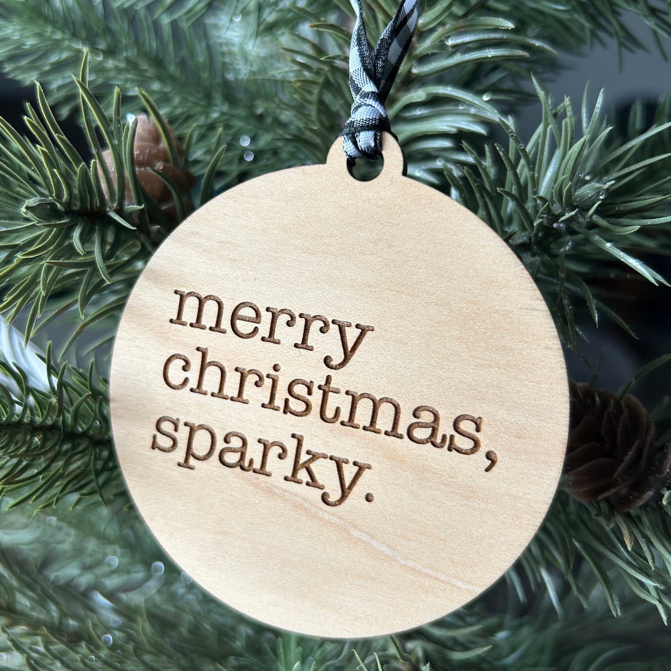 Merry Christmas, Sparky - 3 inch ornament