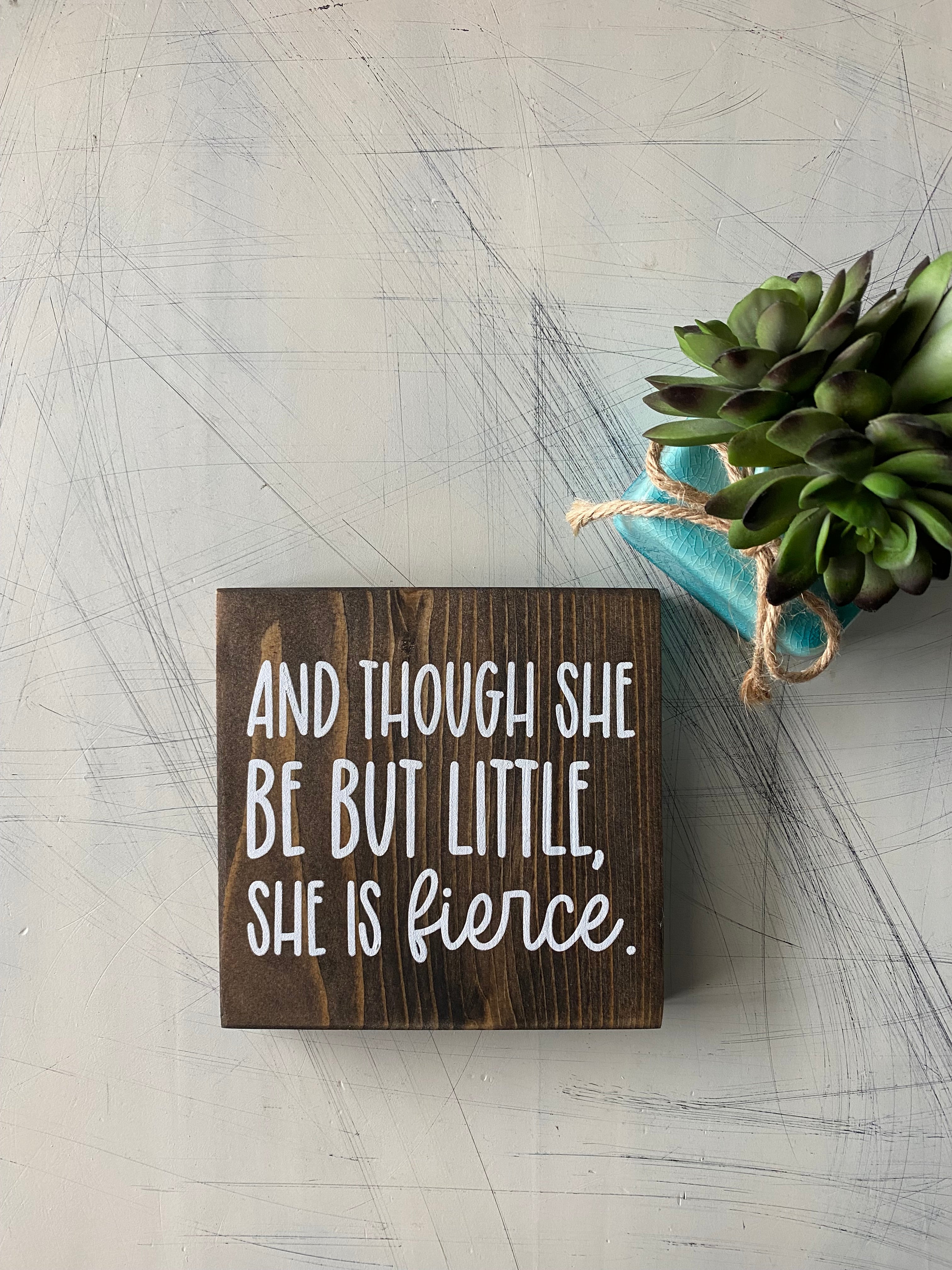 And though she be but little, she is fierce