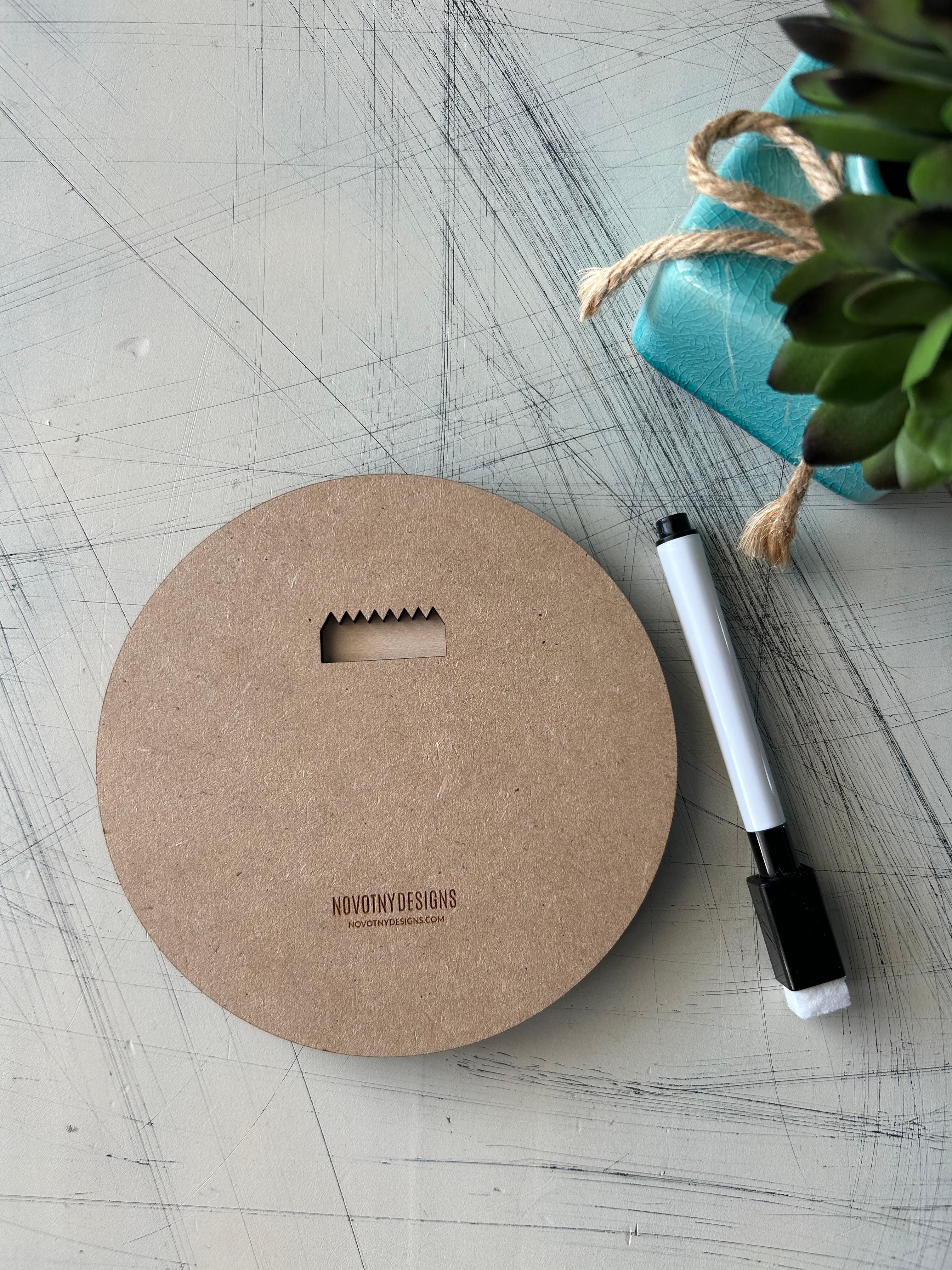 St. Patrick's Day Countdown sign with dry erase marker