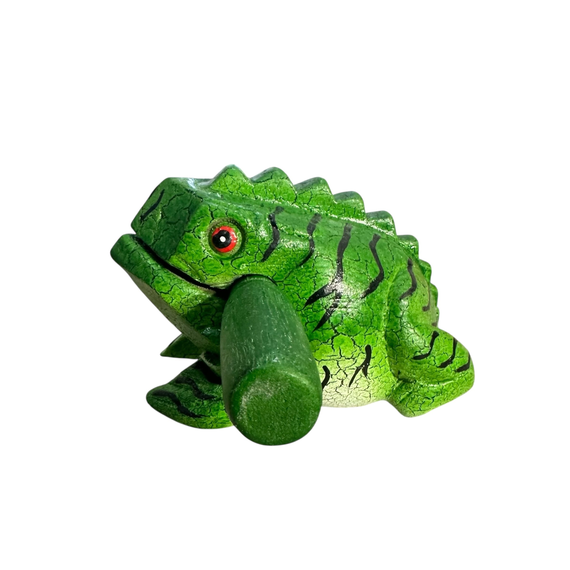 4" Large Red Dart Frog Musical Frog Percussion Instrument