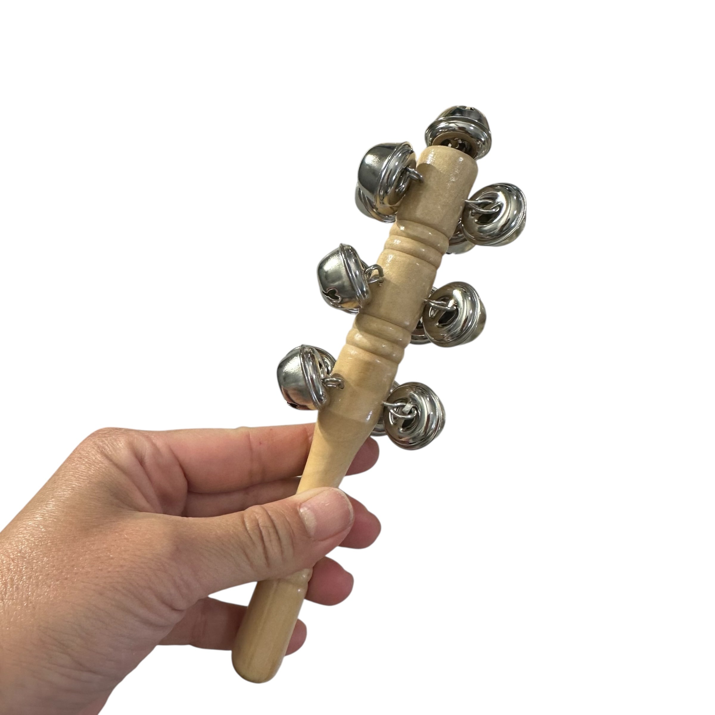 Wooden Jingle Stick – Montessori Rhythm Instrument for Kids’ Music Learning