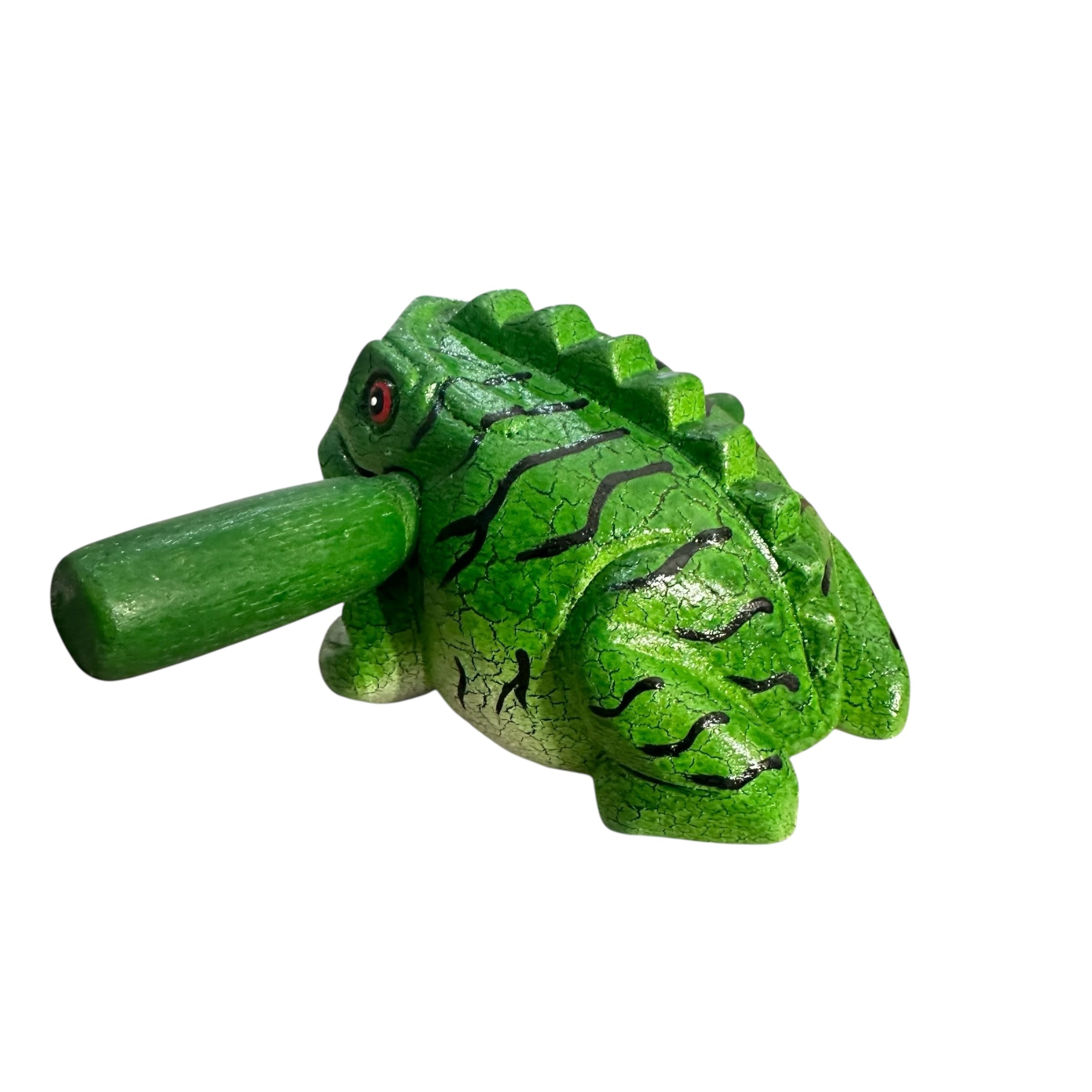 4" Large Red Dart Frog Musical Frog Percussion Instrument