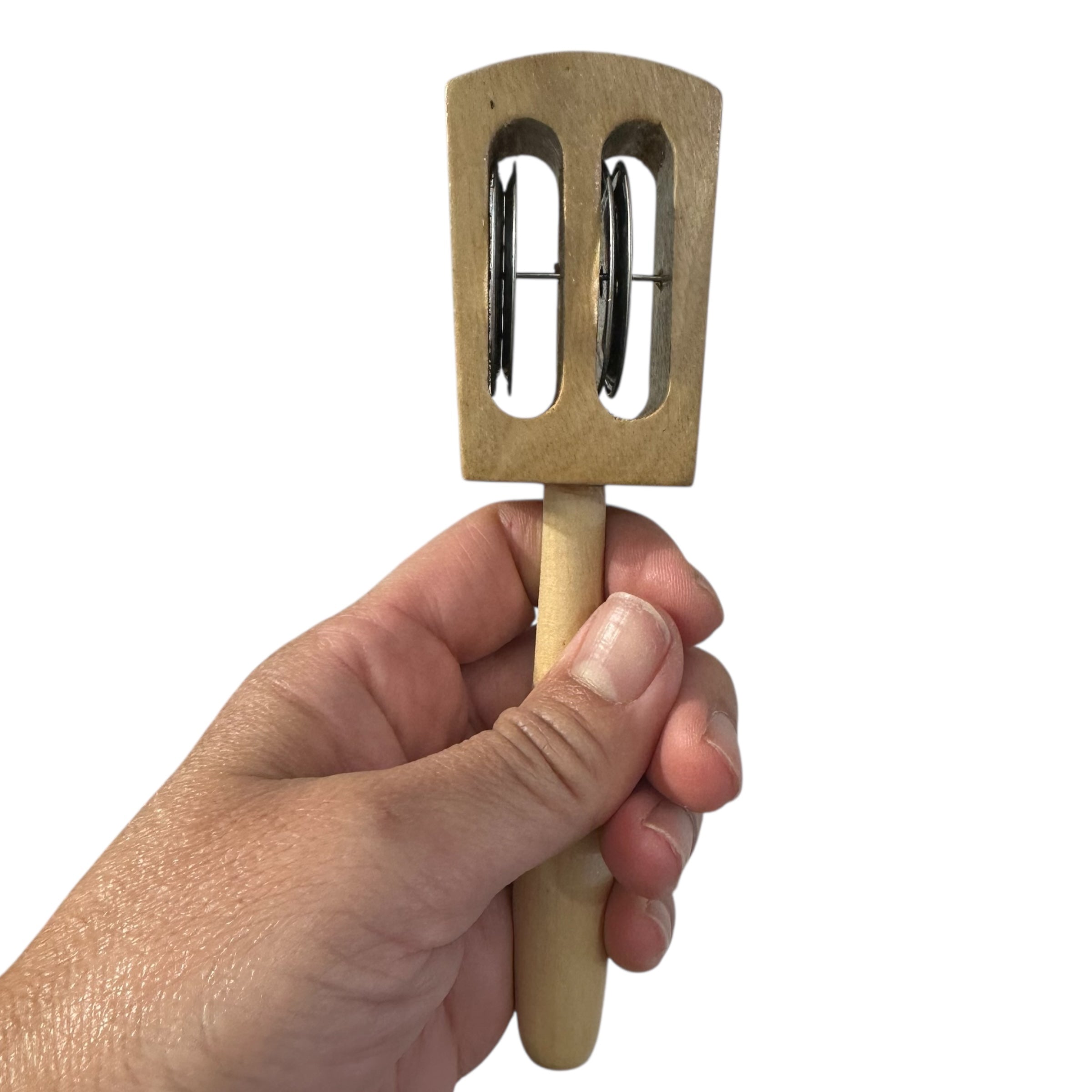 Wooden Rattle Instrument – Montessori Rhythm Toy for Music Learning