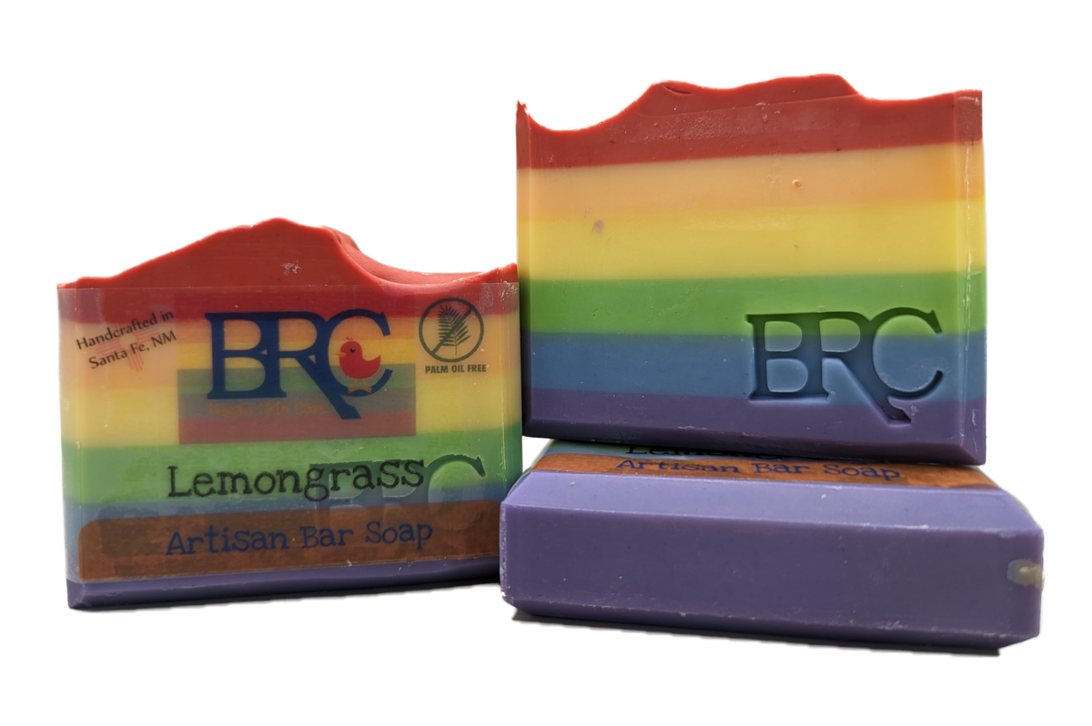 Rainbow Pride Lemongrass Artisan Bar Soap