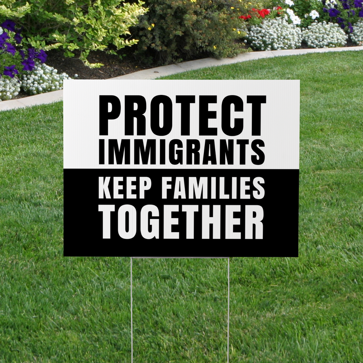 Immigrants Together. Sign Protect Immigrants Yard Sign – The Minocqua Marketplace