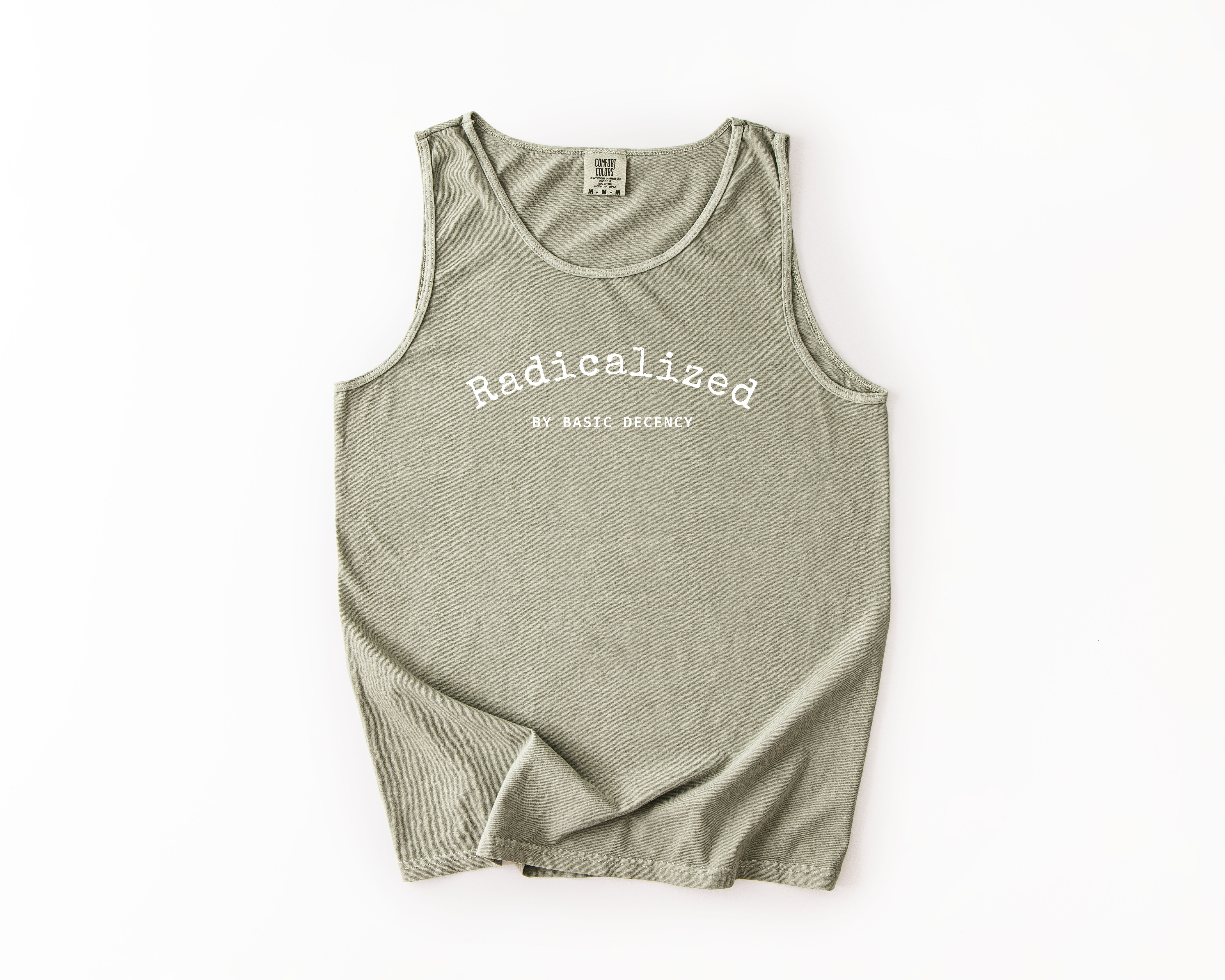 Radicalized by Basic Decency Tank Top