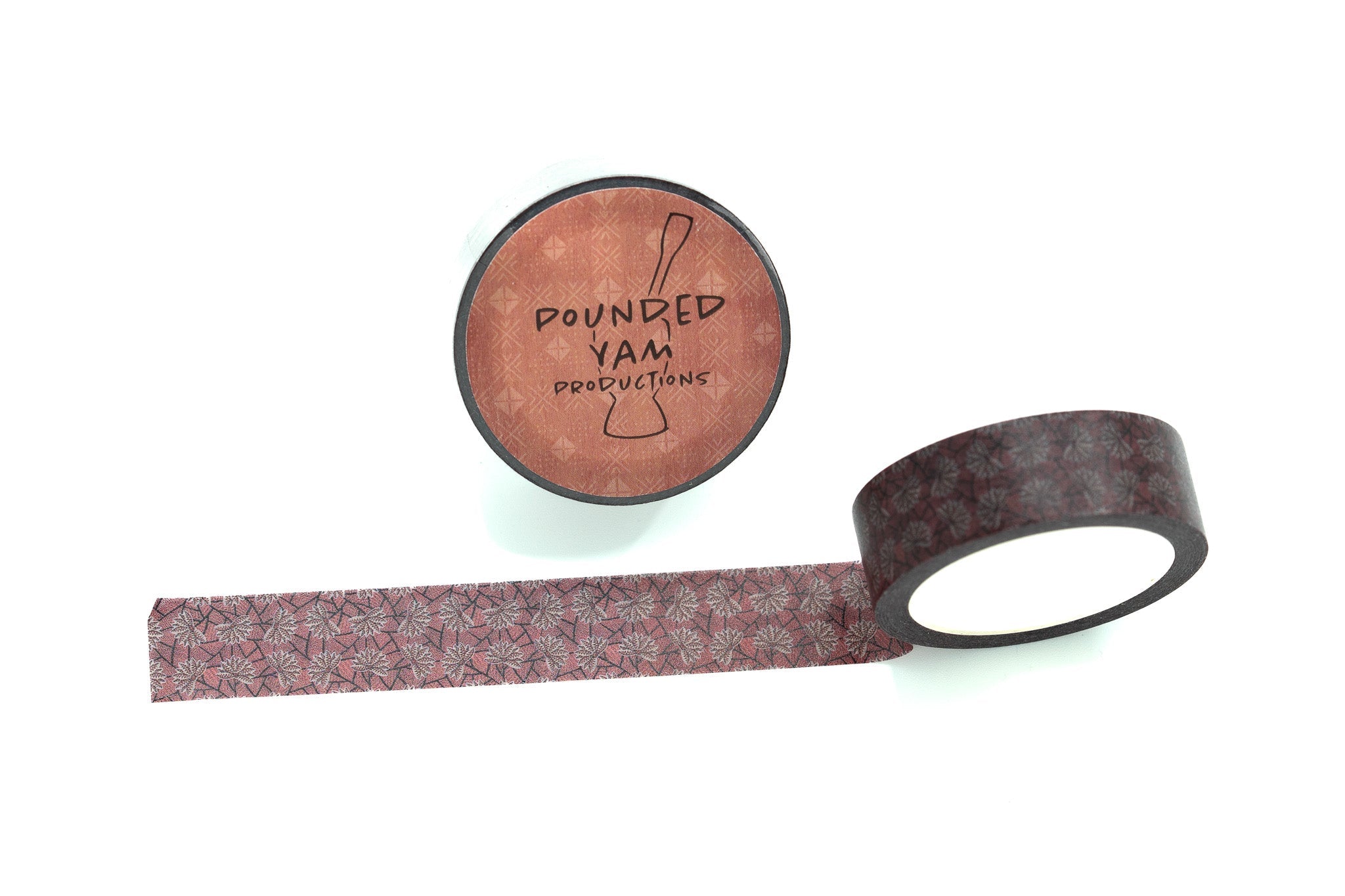 African Print Washi Tape - Red Blossom (Ankara)