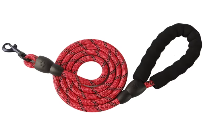 Leash: Reflective Nylon Dog Leash | 5ft | Comfort Handle | 8 Colors