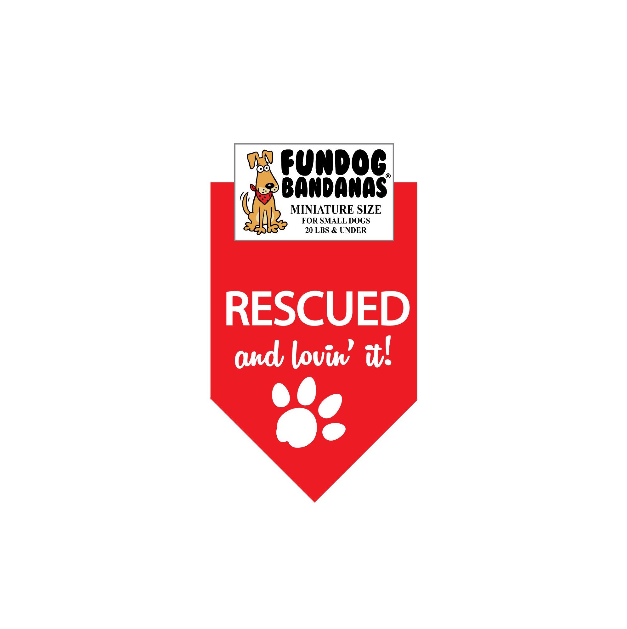 RESCUED and lovin' it! Bandana