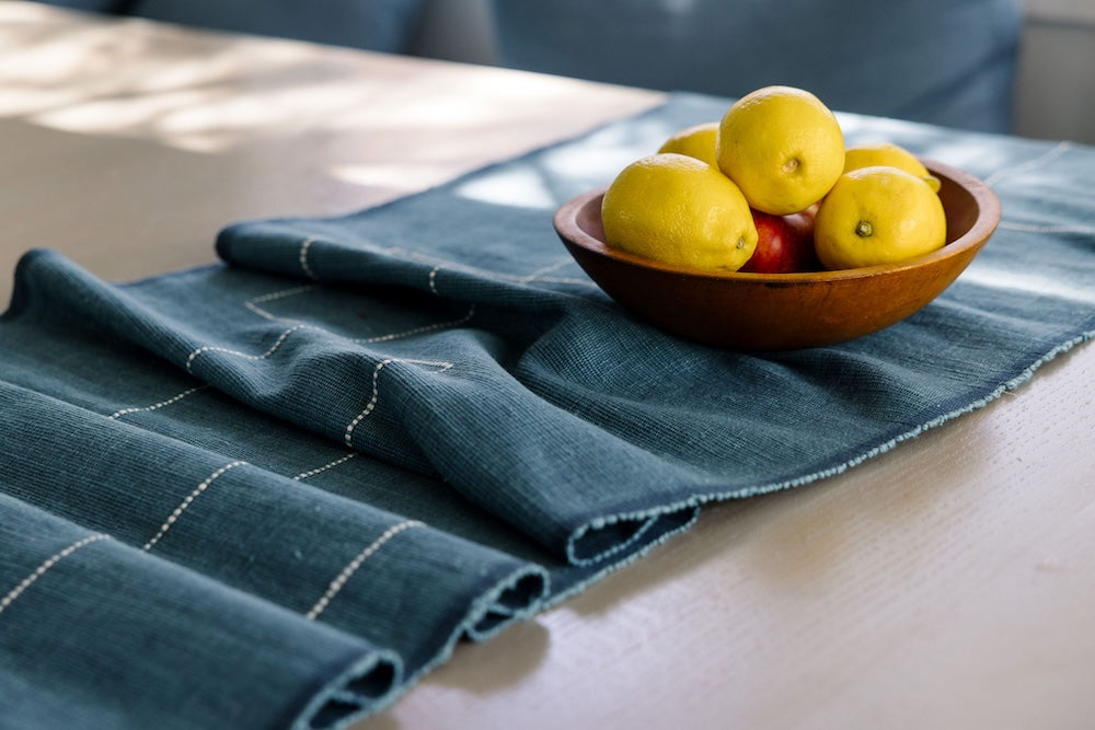 Rift Valley Handwoven Ethiopian Cotton Table Runner