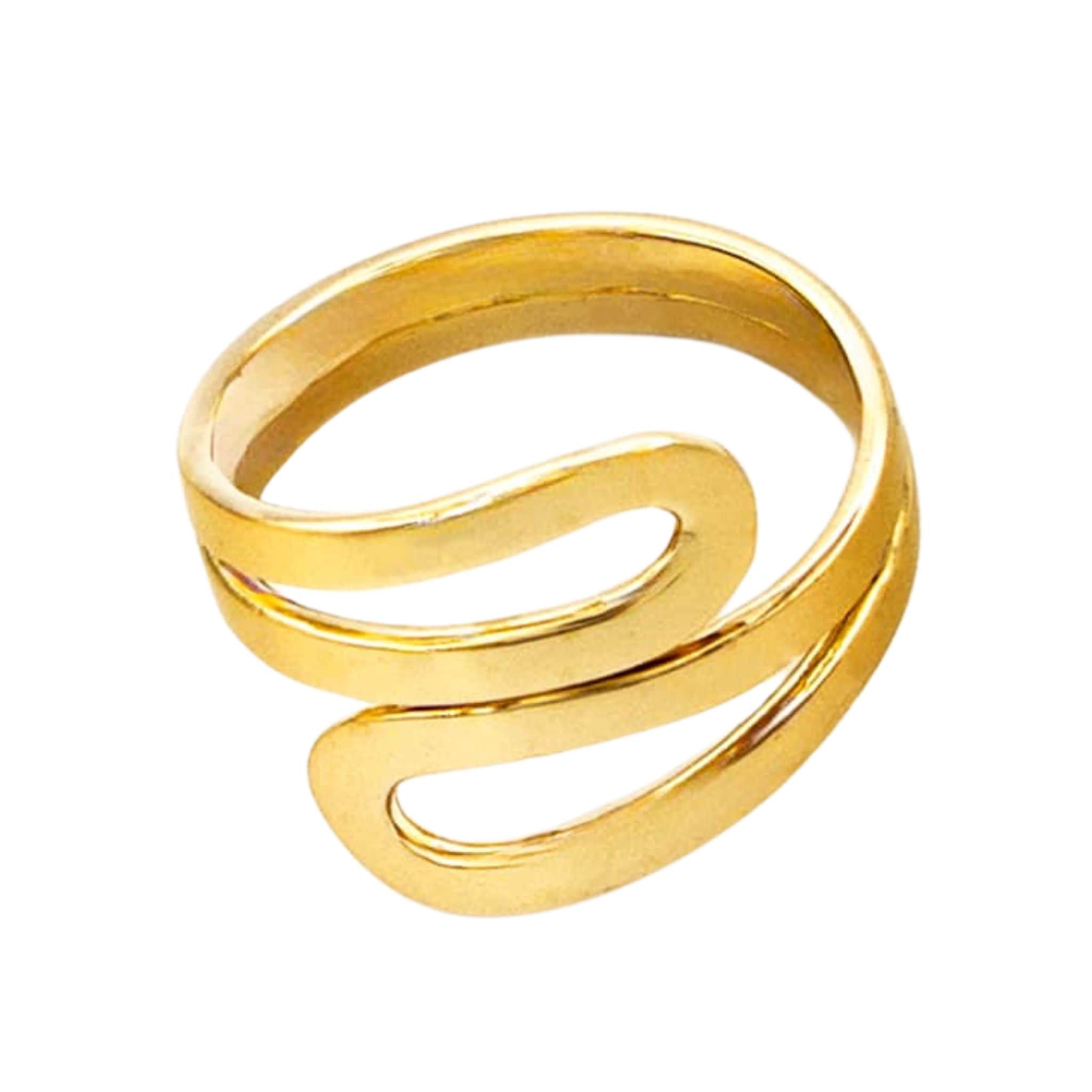 Wrap Bypass Wire Ring | Sai