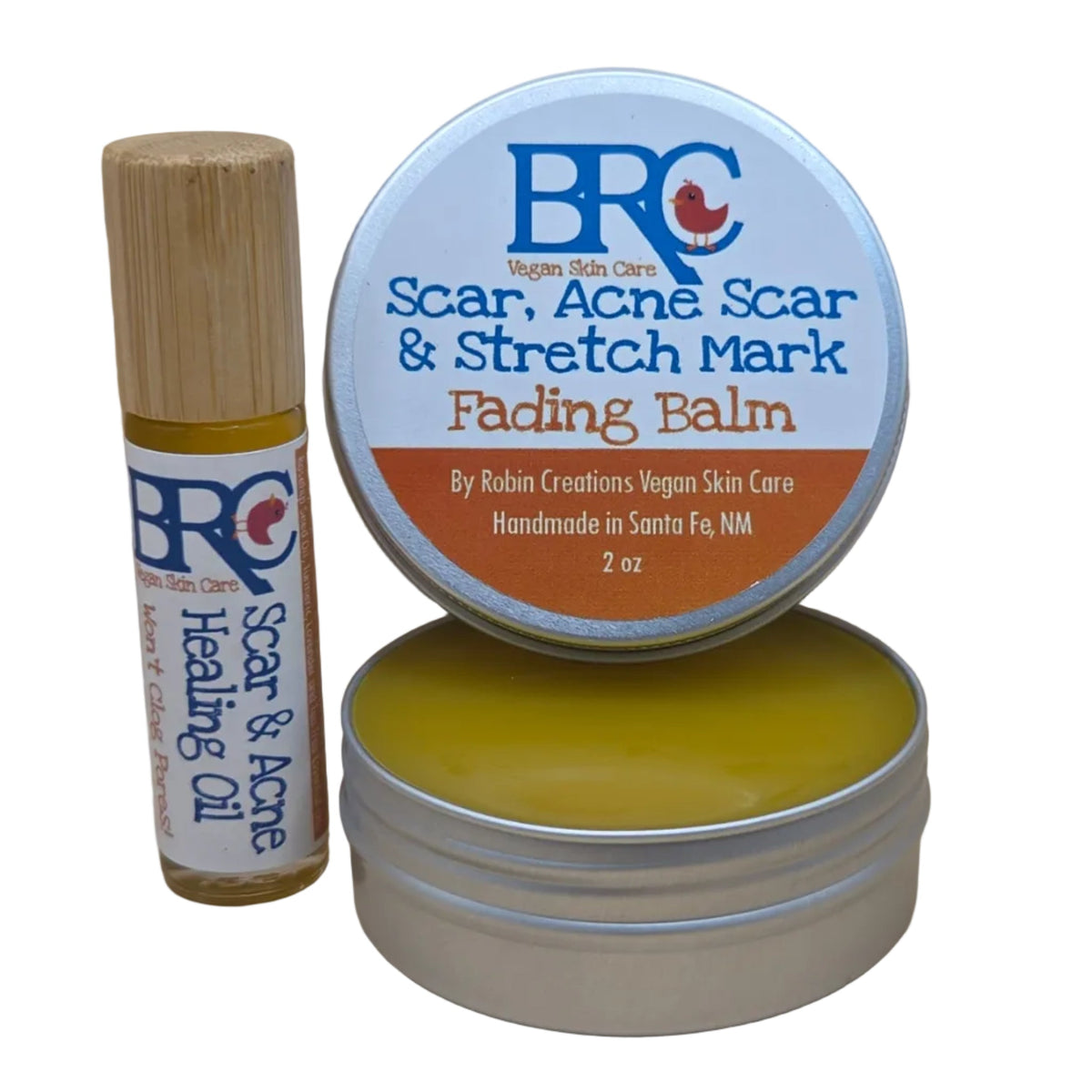 Scar Fading Balm & Acne Healing Oil Set for Face & Body