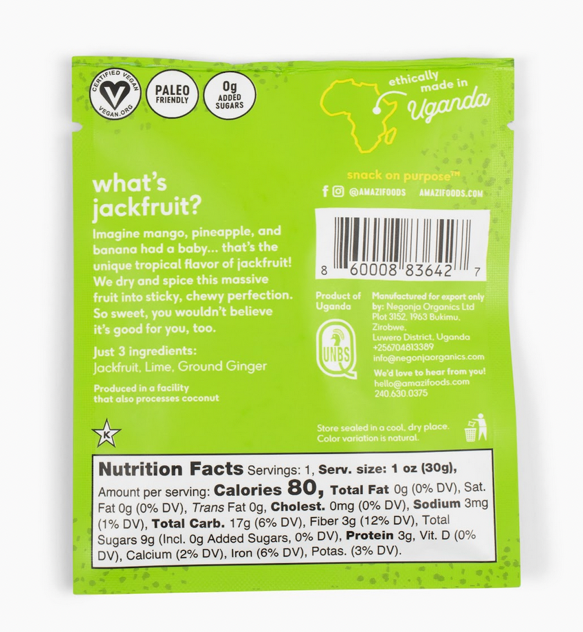 Ginger Lime Jackfruit (Minis!) - 12 pack