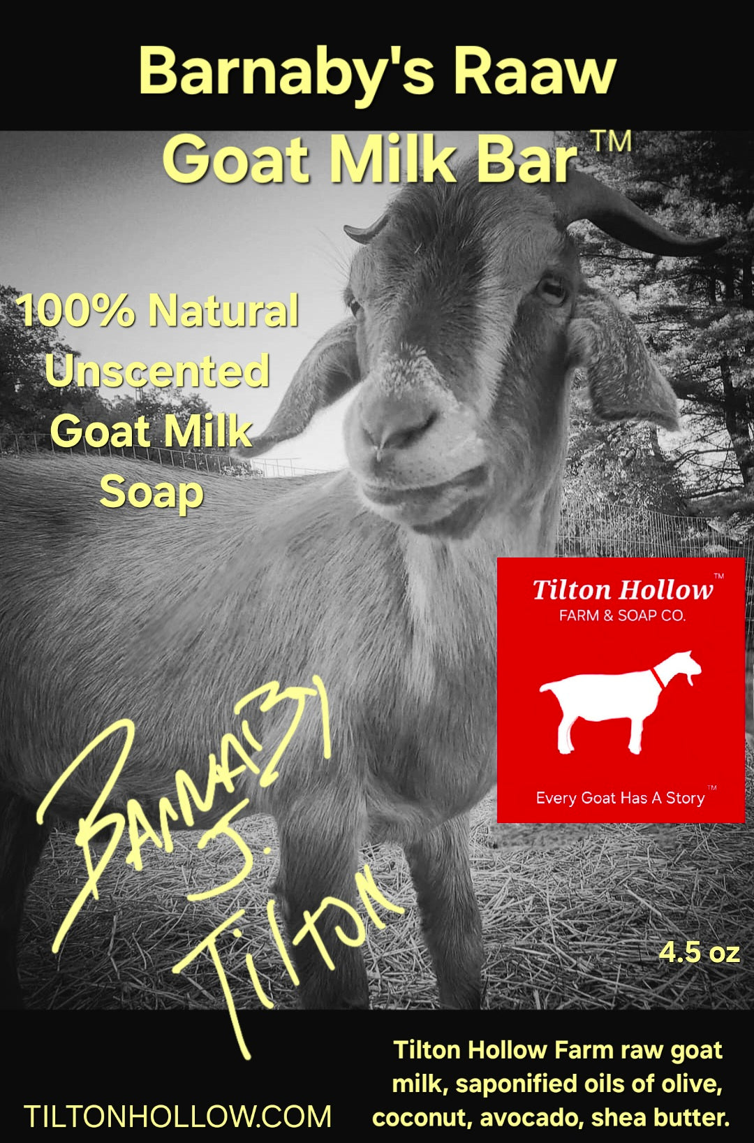 Barnaby's Raaw Goat Milk Bar™️ - Unscented.