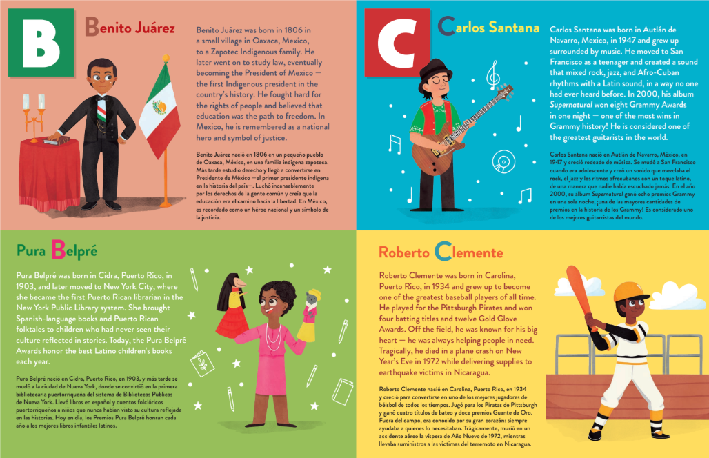 Latino Legends A–Z: 52 Bilingual Biographies of Hispanic Heroes