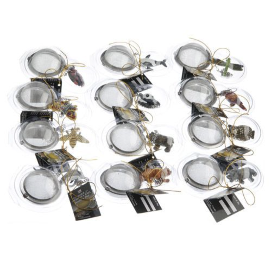 Banff Mesh Tea Ball Infuser w/ Assorted Animal Tea Charms