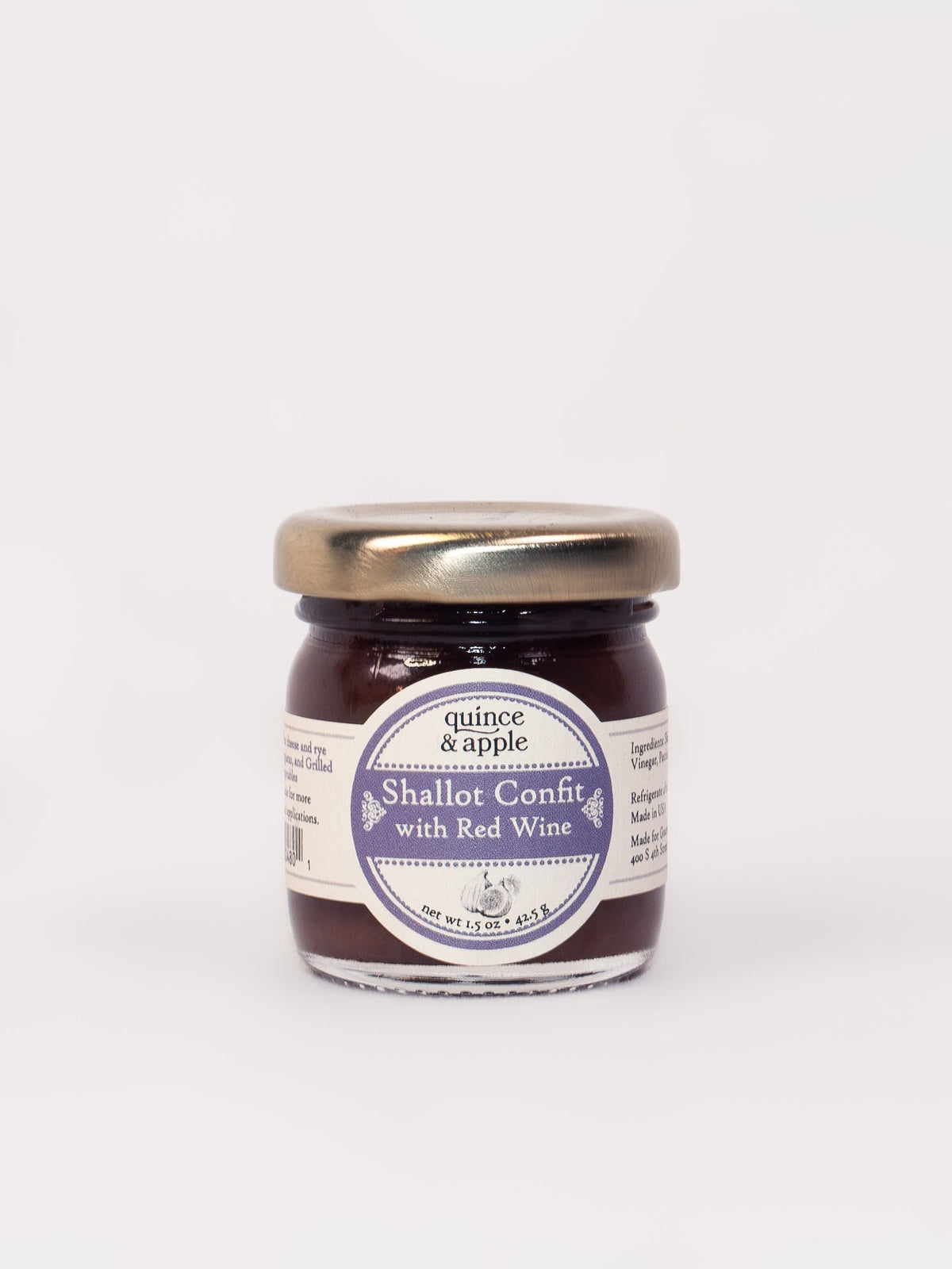 Shallot Confit with Red Wine Conserve