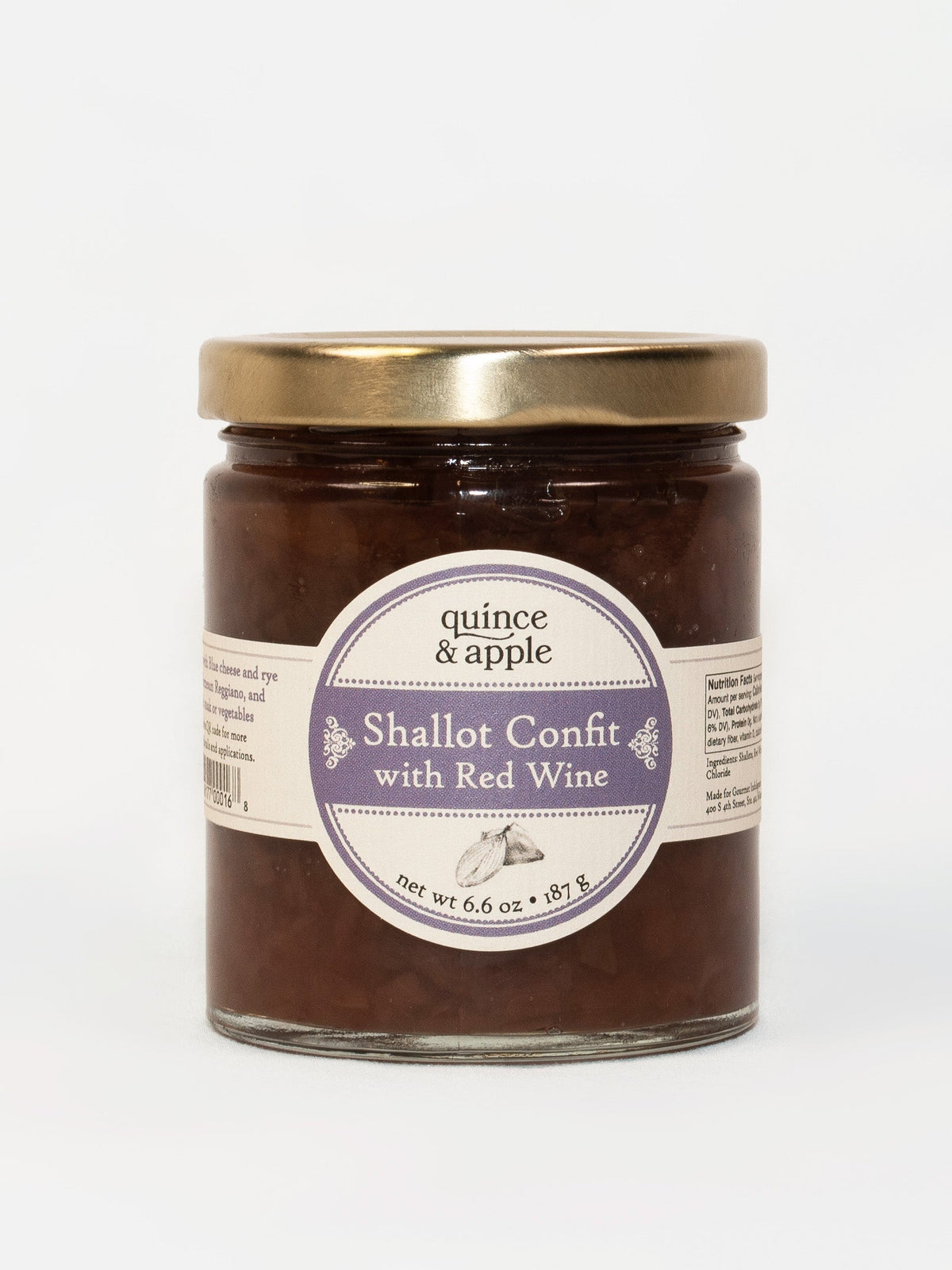 Shallot Confit with Red Wine Conserve