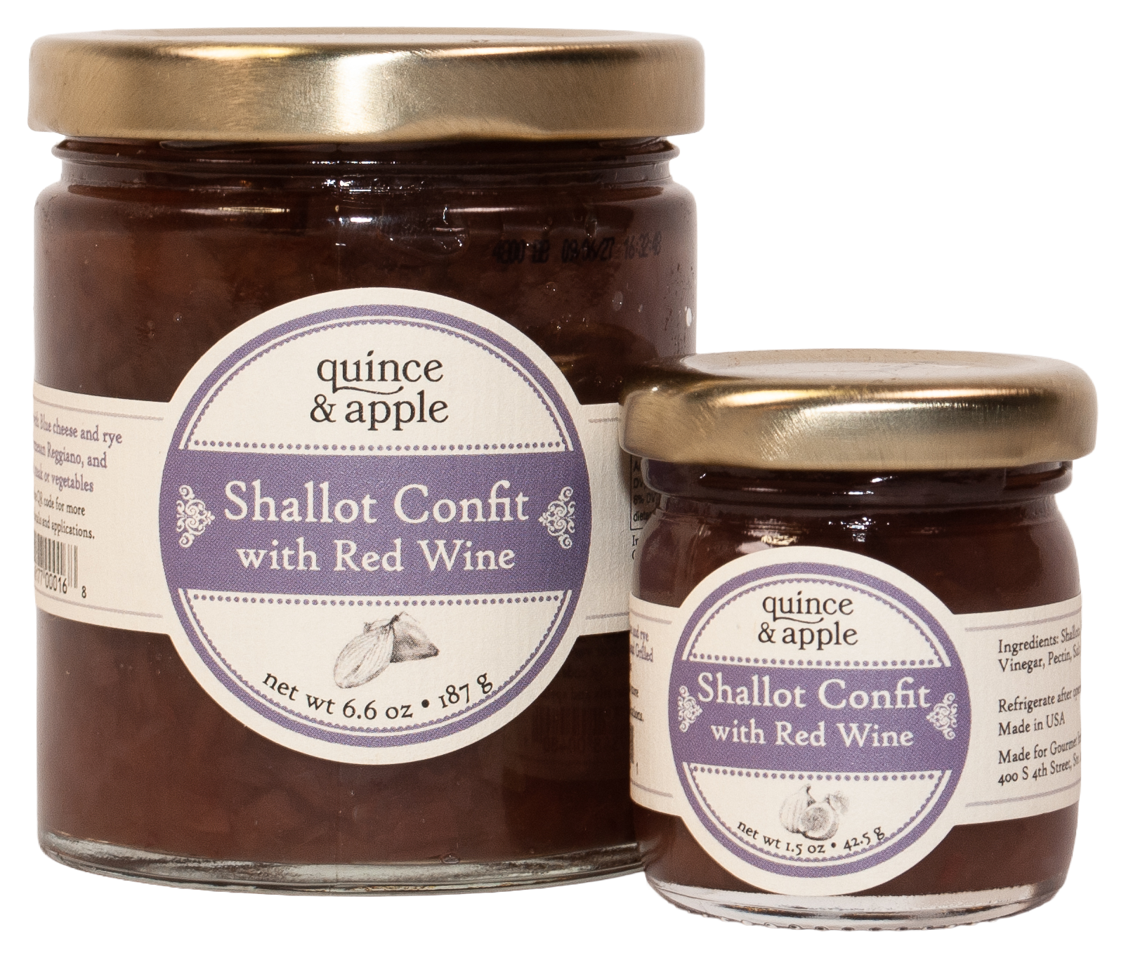 Shallot Confit with Red Wine Conserve