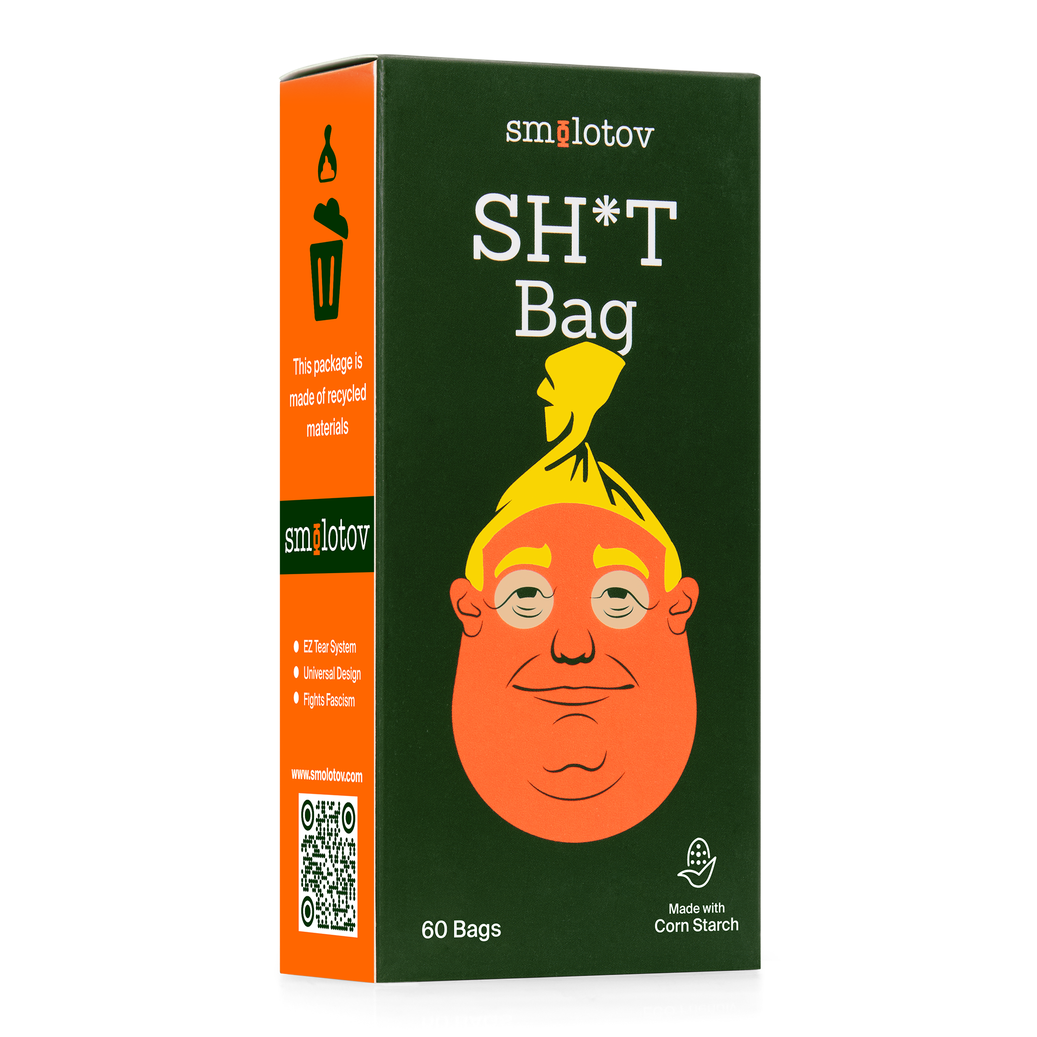 Smolotov Premium Unscented Leakproof Pet Waste Bags - Stable Genius /s